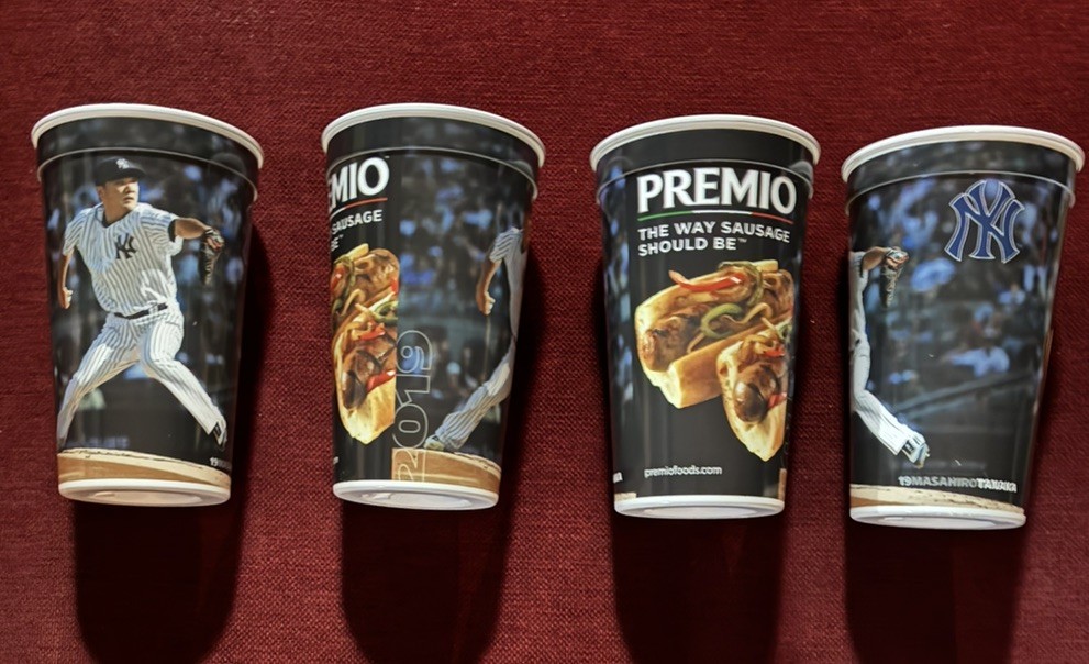 2019 New York Yankees Masahiro Tanaka Souvenir Cups Lot Of 4 2019 New York Yankees Masahiro Tanaka Souvenir Cups Lot Of 4