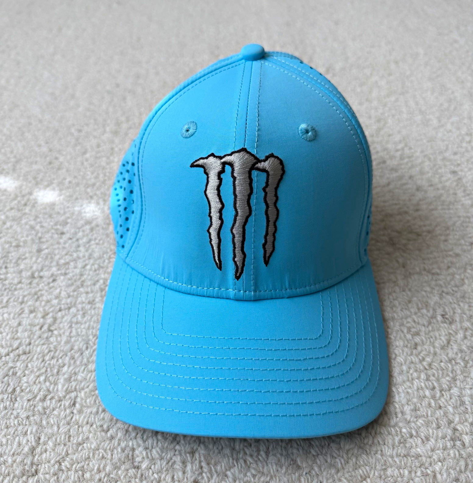 RARE Monster Energy Ultra Light Blue Hat Energy Drink Collectible Never Used RARE Monster Energy Ultra Light Blue Hat Energy Drink Collectible Never Used