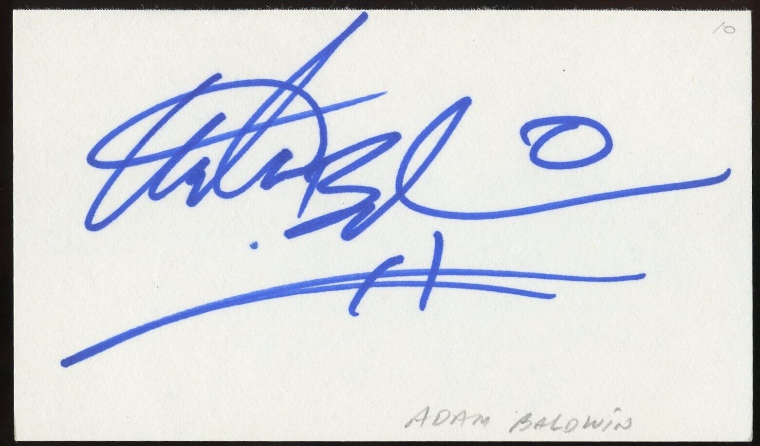 Adam Baldwin signed autograph auto 3x5 Cut American Actor in My Bodyguard