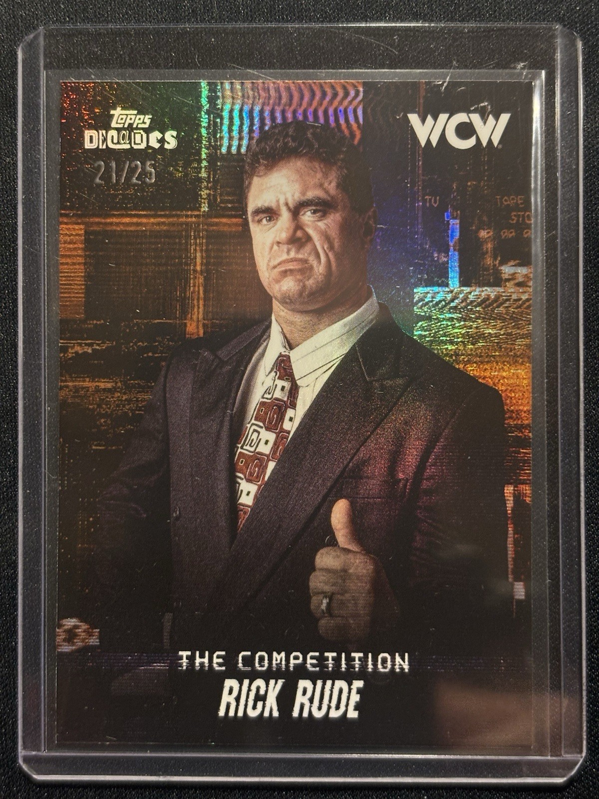 RICK RUDE 2026 TOPPS DECADES ’90S EDITION WWE THE COMPETITION Orange /25