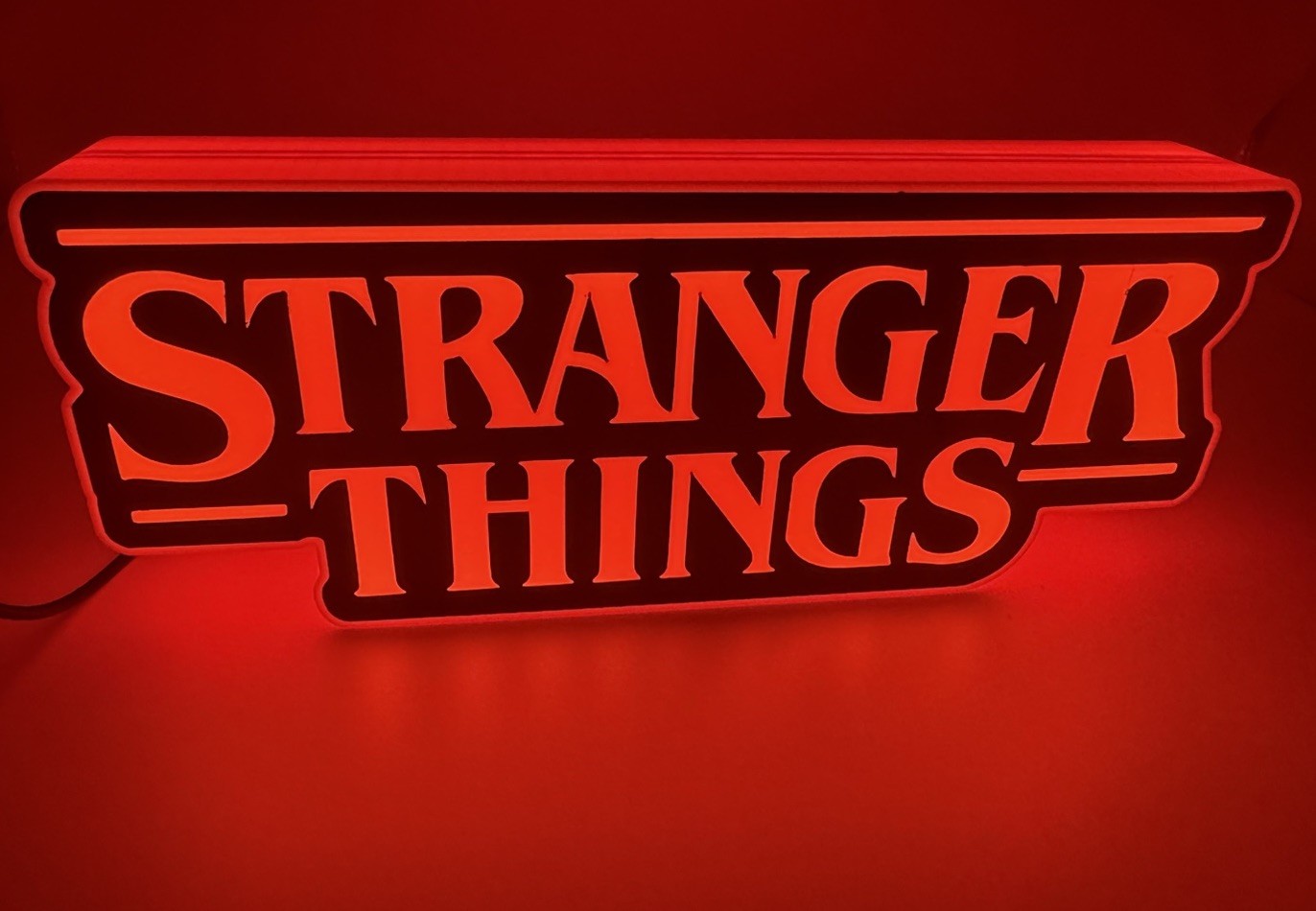Light Up Stranger ThingsLed Light Up Decoration Sign Extra Large XL 9”-10” Wide Light Up Stranger ThingsLed Light Up Decoration Sign Extra Large XL 9”-10” Wide
