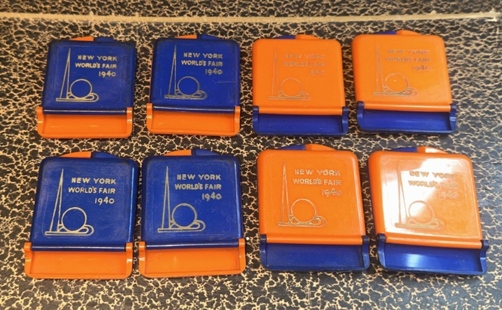 Rare 1940 New York World's Fair Souvenir Matchboxes - Lot of 8 Tobacciana