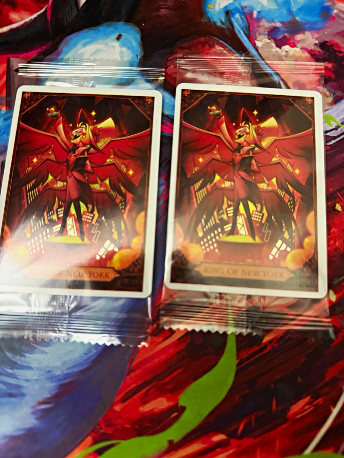 New York ComicCon Hazbin Hotel Lucifer King of New York Promo Card x2 New York ComicCon Hazbin Hotel Lucifer King of New York Promo Card x2