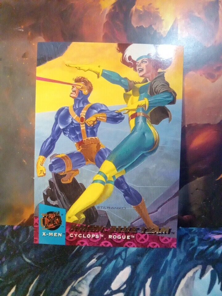 1994 Fleer Ultra X-Men Blue Team Cyclops Rogue #114 Card