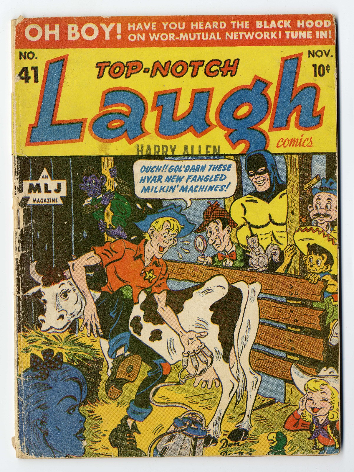 Top Notch Laugh #41 Nov 1943 MLJ Suzie Black Hood Top Notch Laugh #41 Nov 1943 MLJ Suzie Black Hood