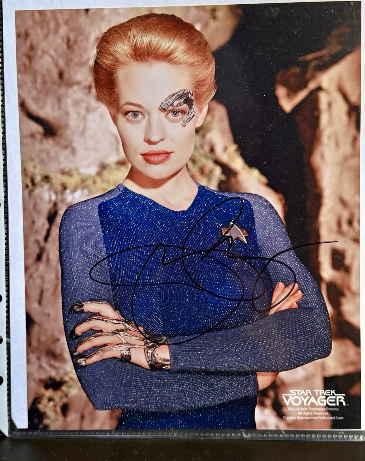 Jeri Ryan Signed 8x10 Star Trek Voyager Seven of Nine Autograph Creation COA Jeri Ryan Signed 8x10 Star Trek Voyager Seven of Nine Autograph Creation COA