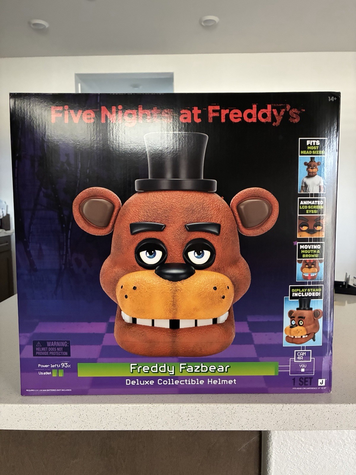Brand New Jazwares Five Nights at Freddys Classic Freddy Fazbear Deluxe Helmet Brand New Jazwares Five Nights at Freddys Classic Freddy Fazbear Deluxe Helmet