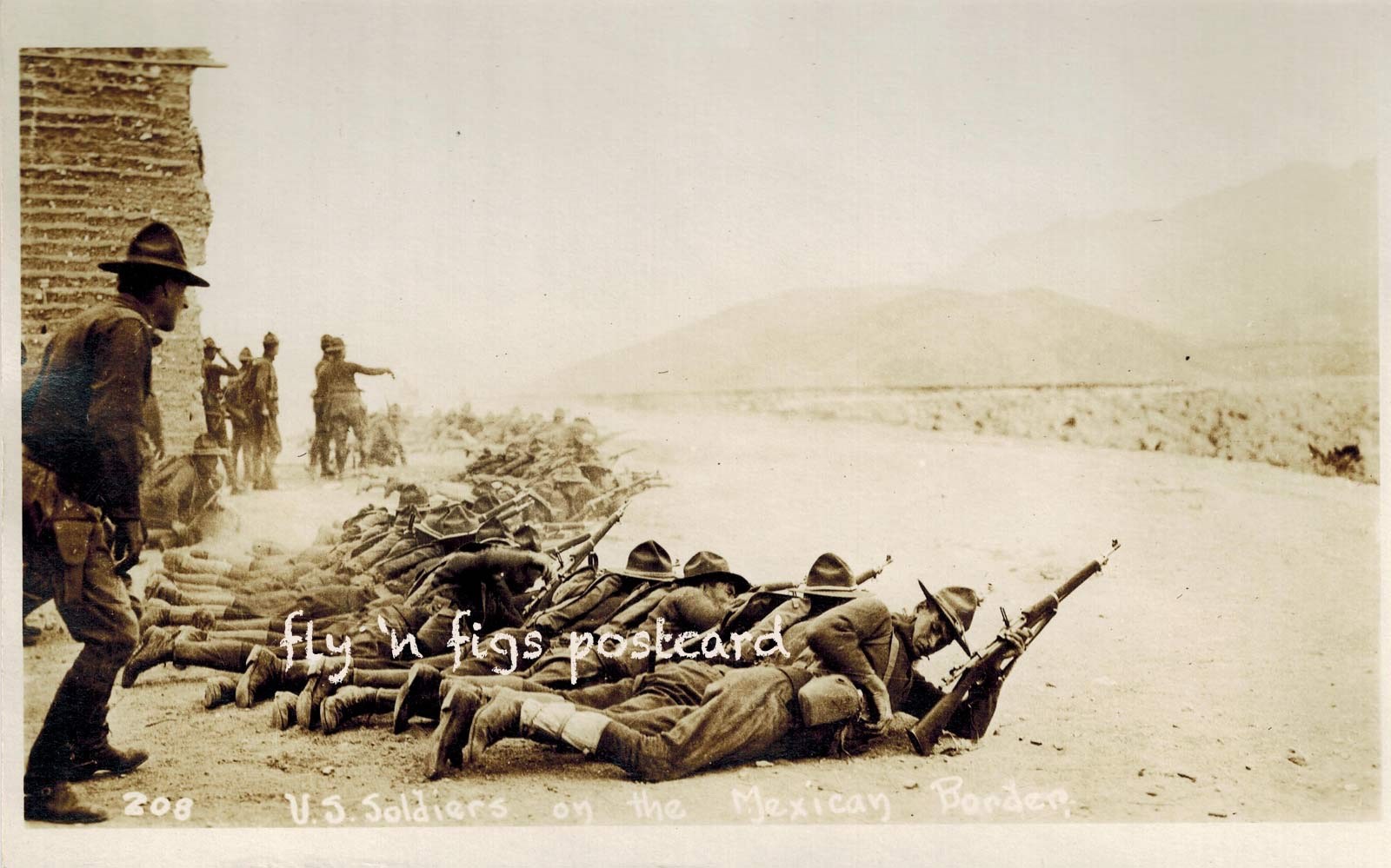 Punitive Expedition U.S. INFANTRY MEXICAN BORDER WAR MAY 24 1916 RPPC postcard