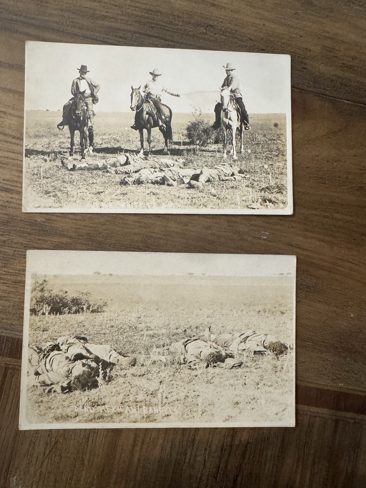 1915 Norias Ranch Raid Texas Rangers Dead Bandits 2 RPPC Postcards 1915 Norias Ranch Raid Texas Rangers Dead Bandits 2 RPPC Postcards
