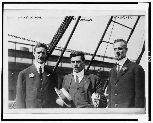 Platt Adams; Jim Duncan, Olympic athlete c1900 OLD LARGE PHOTO Platt Adams; Jim Duncan, Olympic athlete c1900 OLD LARGE PHOTO