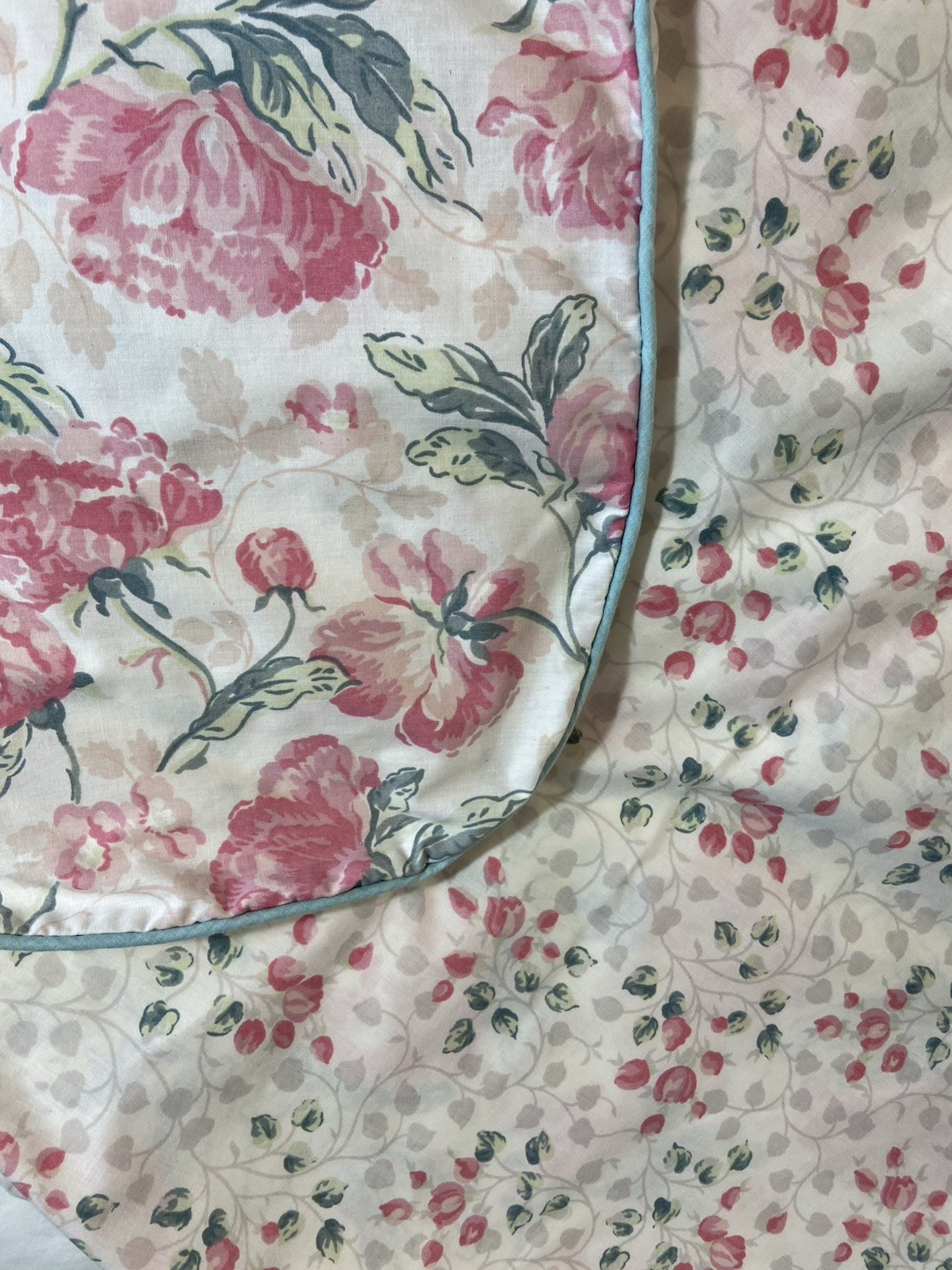 Vintage Laura Ashley Peony Peaseblossom Duvet Cover~93x98~Oversize Queen Vintage Laura Ashley Peony Peaseblossom Duvet Cover~93x98~Oversize Queen