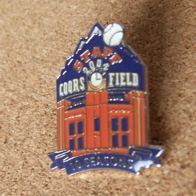 2004 Staff Coors Field 10 Seasons Colorado Rockies lapel pin