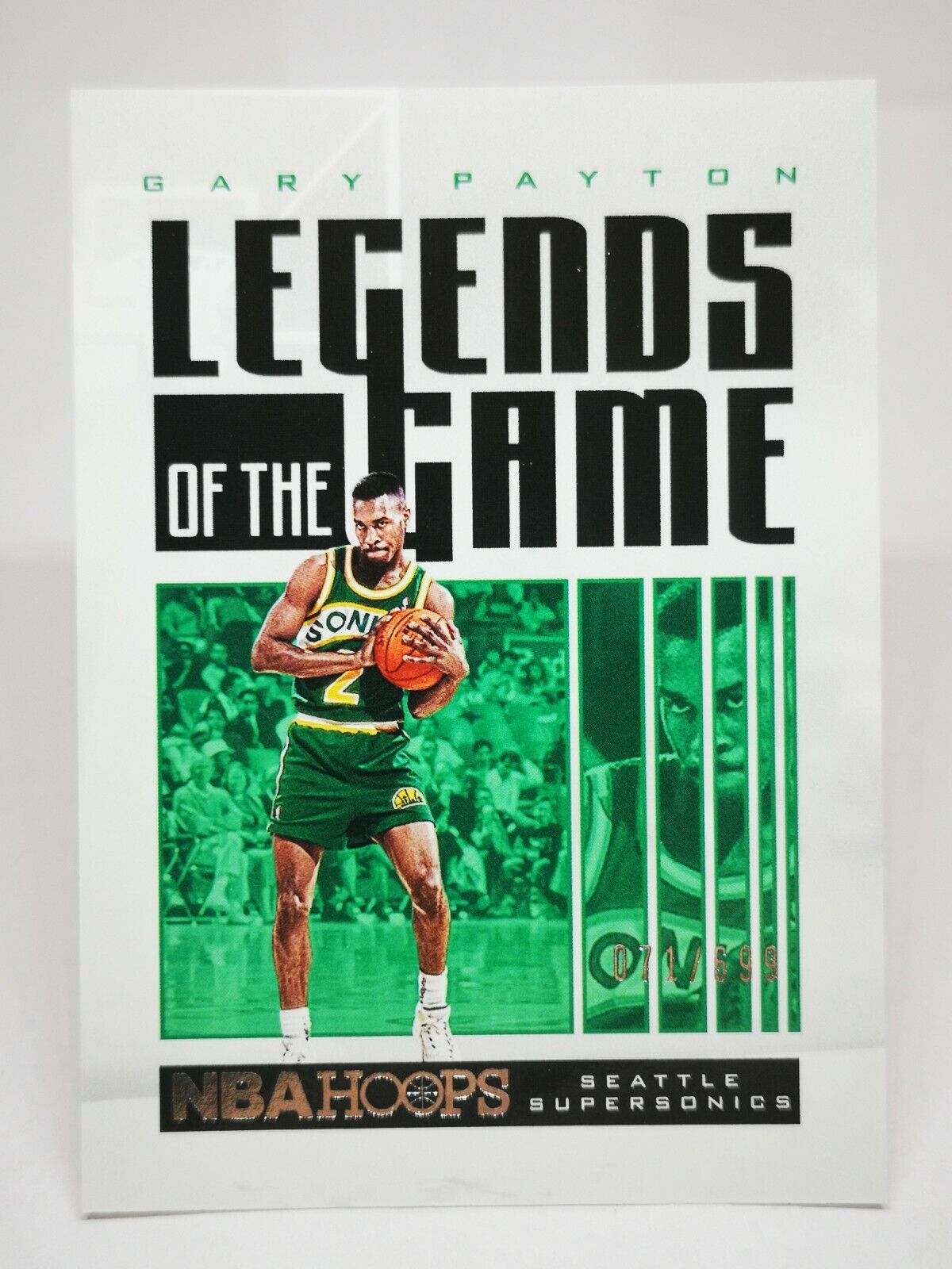 2020-21 Panini Hoops N19 Card NBA /699 Gary Payton Legends Of The Game #6 