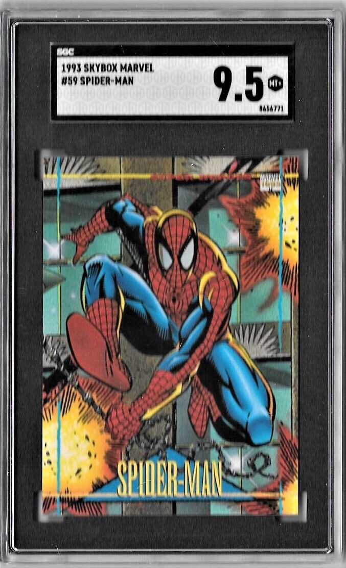1993 Skybox Marvel Spider-Man Card No#59 Graded by SGC 9.5 Mint+