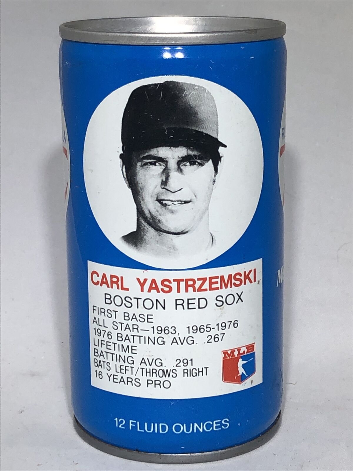 1977 Carl Yastrzemski Boston Red Sox RC Royal Crown Cola Can MLB All-Star Series