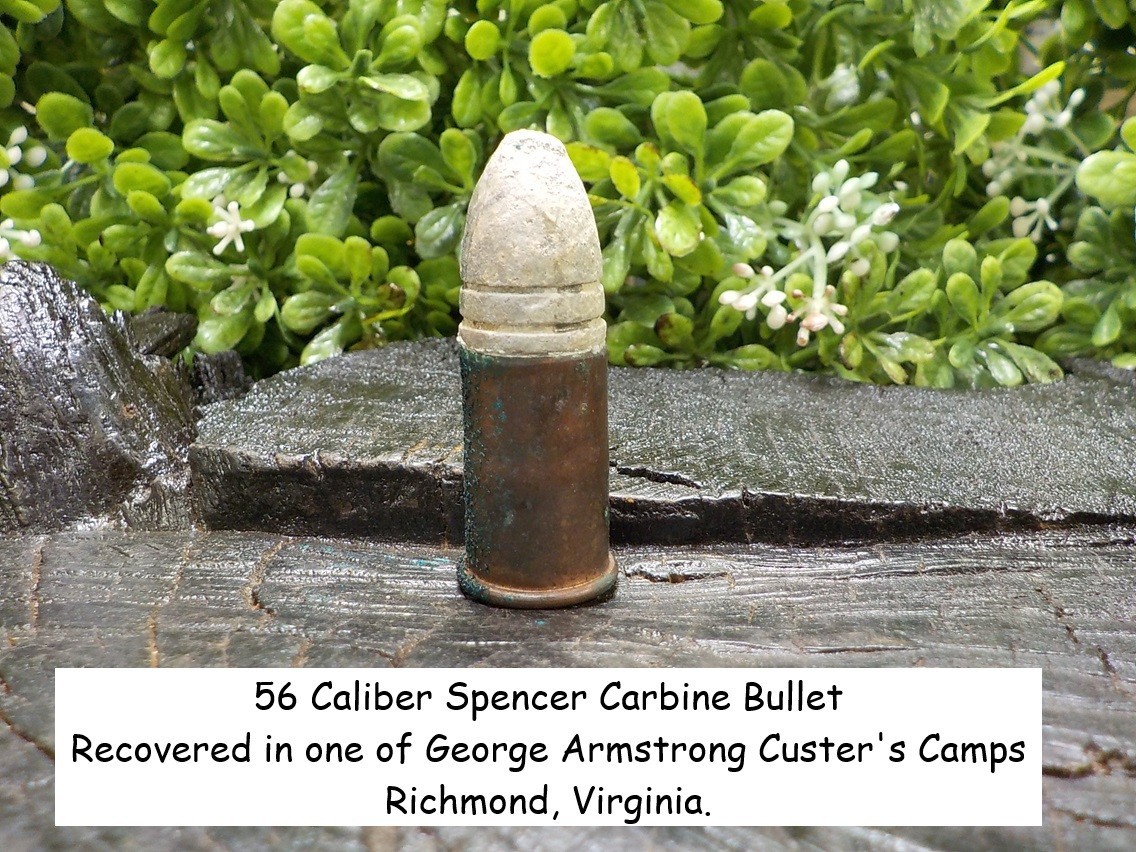 Old Rare Vintage Antique Civil War Relic 56 Caliber Spencer George Custer Camp Old Rare Vintage Antique Civil War Relic 56 Caliber Spencer George Custer Camp