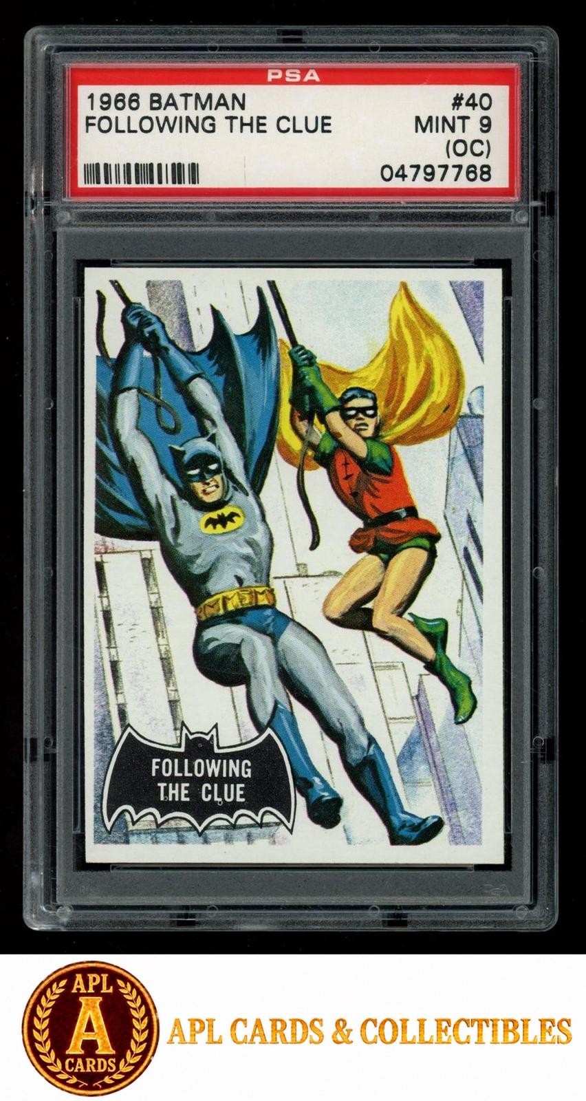 1966 Topps Batman Following the Clue #40 PSA 9(OC)