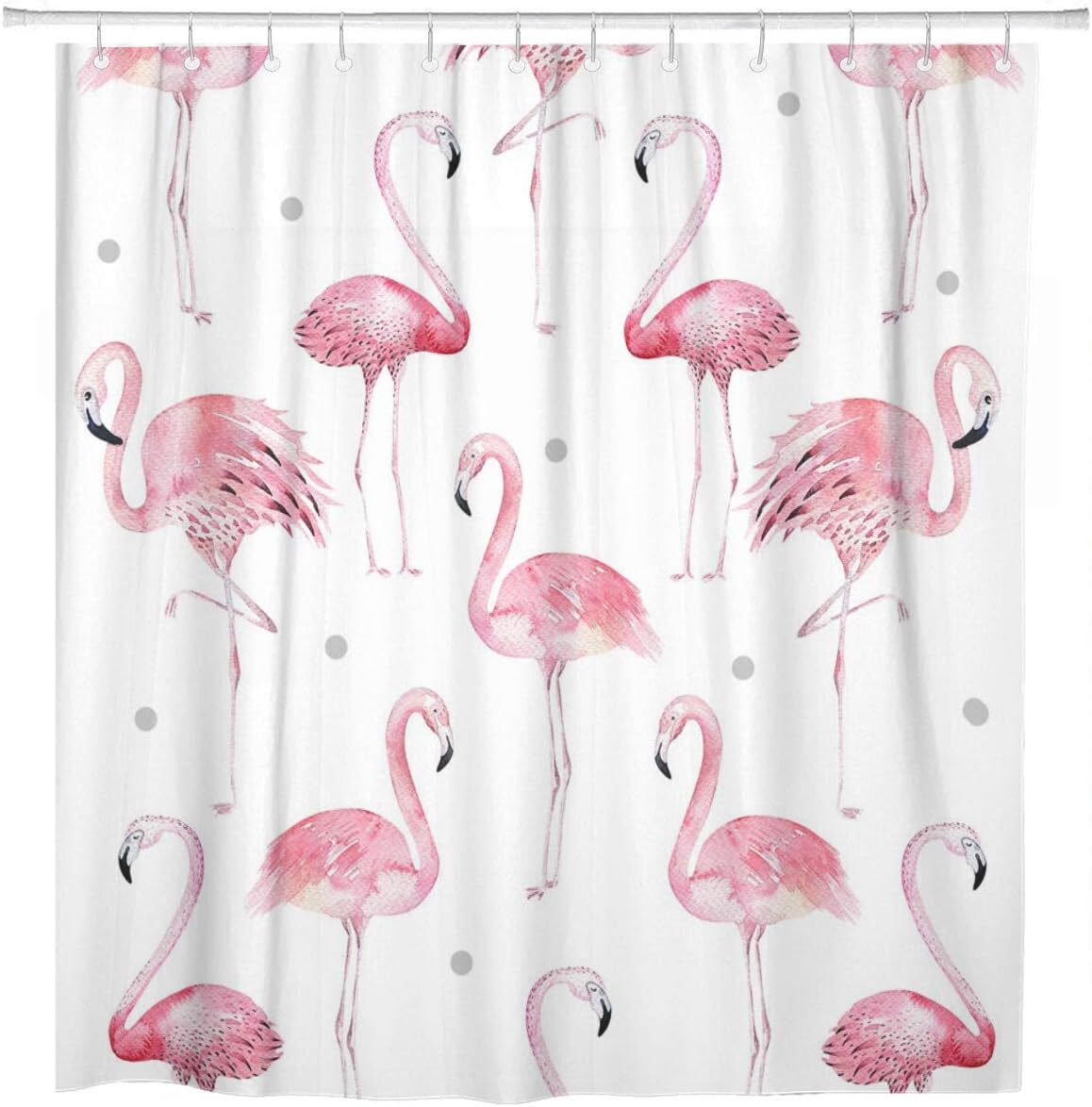 ArtSocket Shower Curtain Watercolor Bath Pink 72 ArtSocket Shower Curtain Watercolor Bath Pink 72