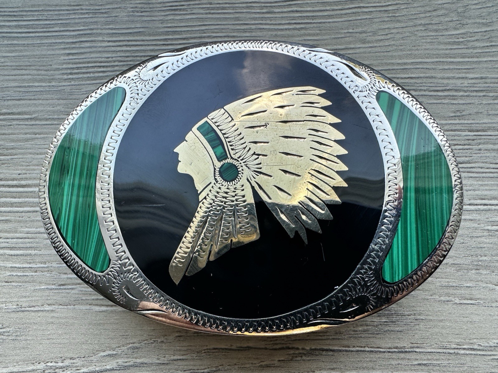 vintage, handcrafted western belt buckle by the renowned makers Johnson & Held vintage, handcrafted western belt buckle by the renowned makers Johnson & Held
