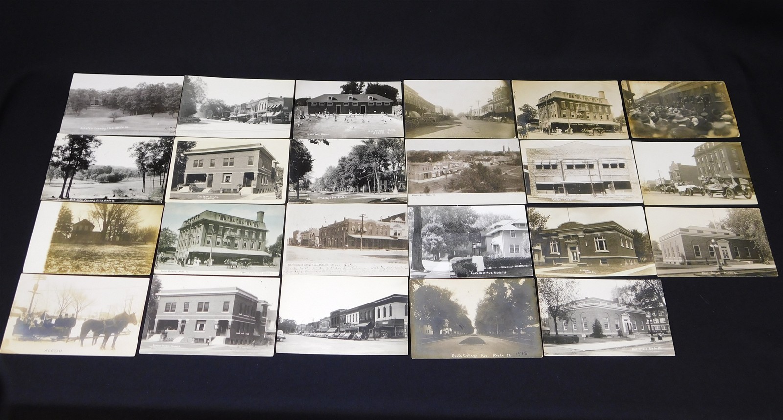 23 1910s -1940s RPPC Downtown Aledo Illinois Postcards Buildings Stores Homes 23 1910s -1940s RPPC Downtown Aledo Illinois Postcards Buildings Stores Homes
