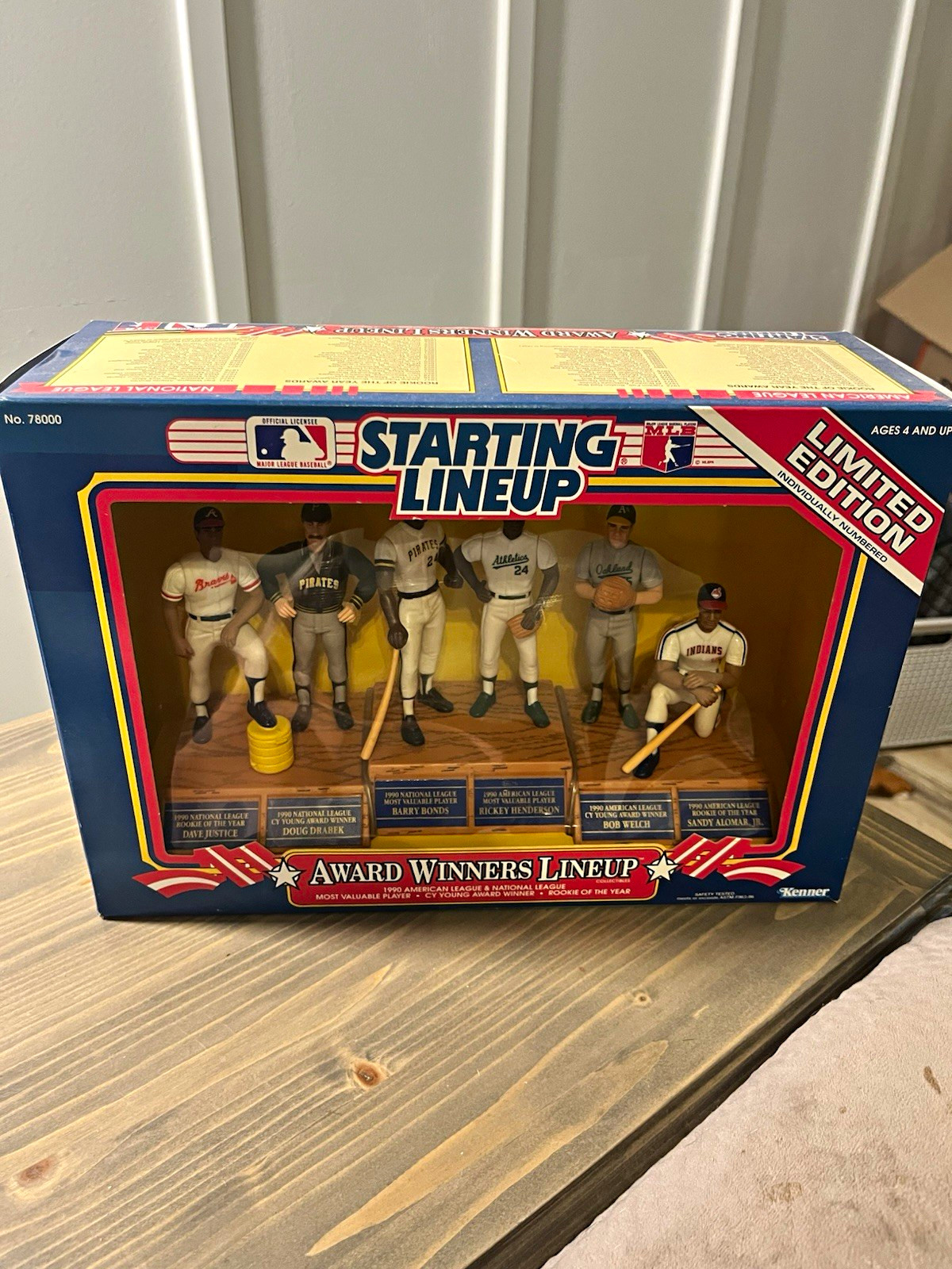 Kenner Starting Lineup MLB Limited Edition 6-Pack Set Bonds Henderson 1990 78000 Kenner Starting Lineup MLB Limited Edition 6-Pack Set Bonds Henderson 1990 78000