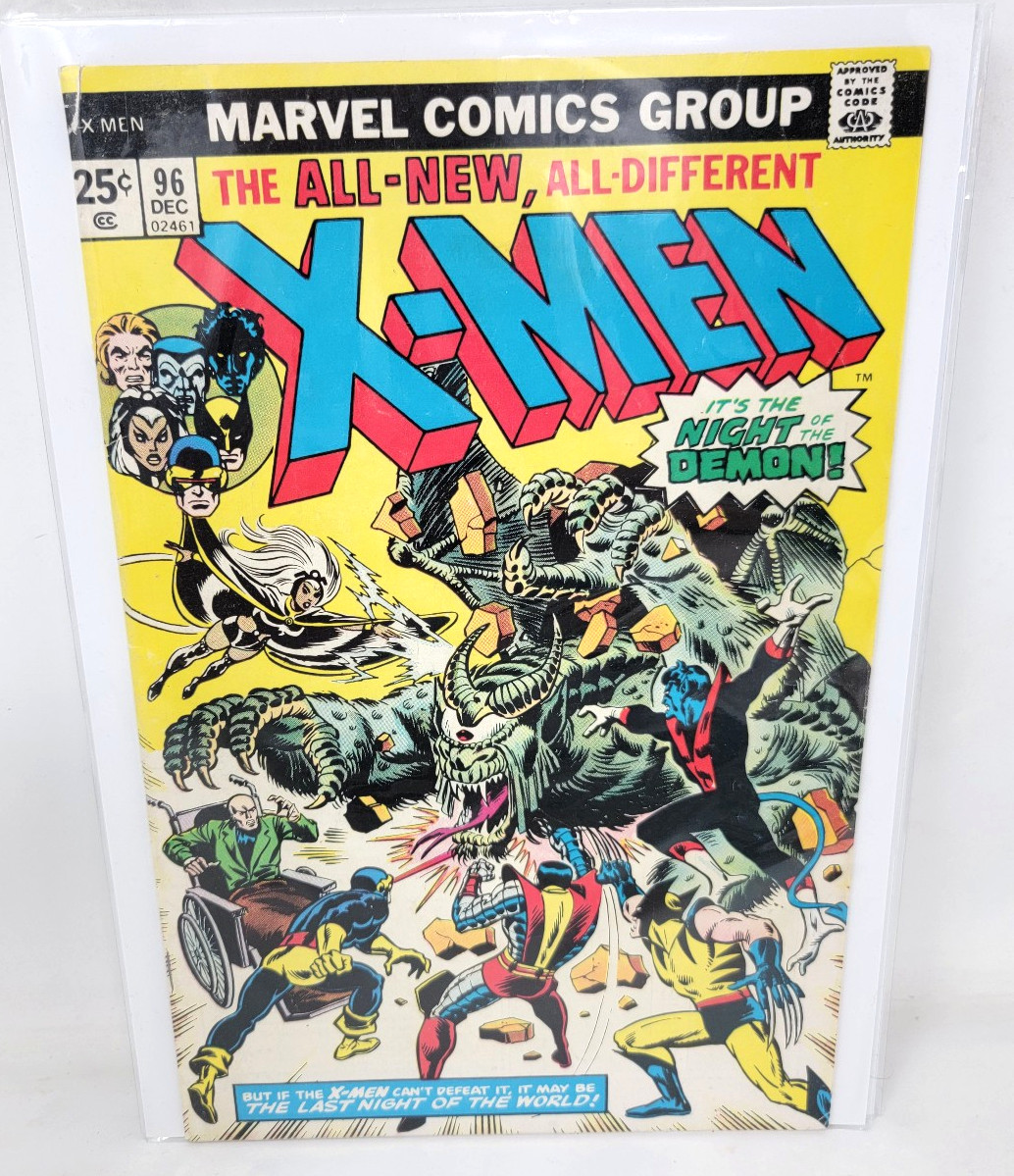 X-Men #96 1975 Bronze Age Marvel Comics Group Key Issue 1st Moira MacTaggert 6.5 X-Men #96 1975 Bronze Age Marvel Comics Group Key Issue 1st Moira MacTaggert 6.5