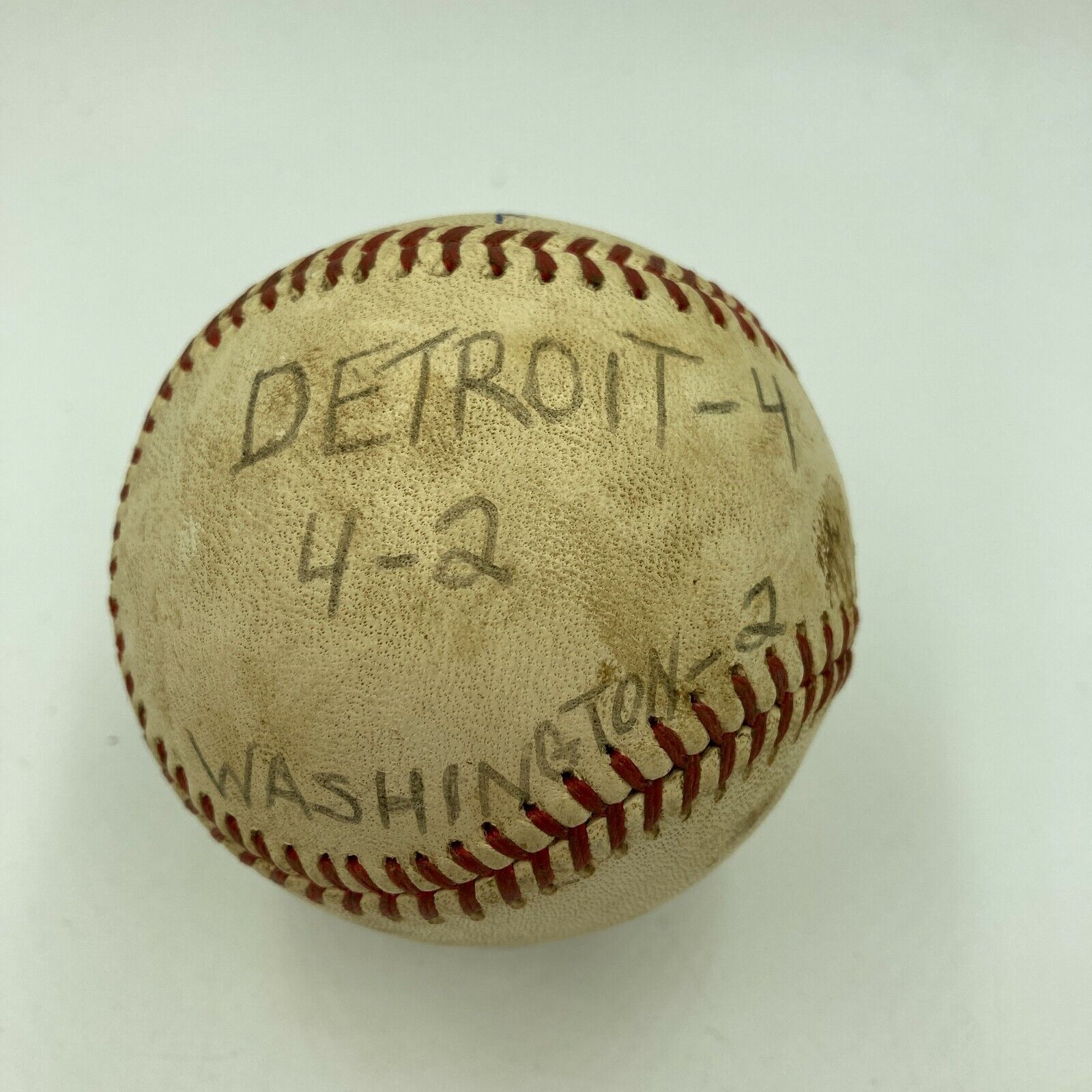 Mickey Lolich Signed Career Win No. 130 Final Out Game Used Baseball Beckett COA