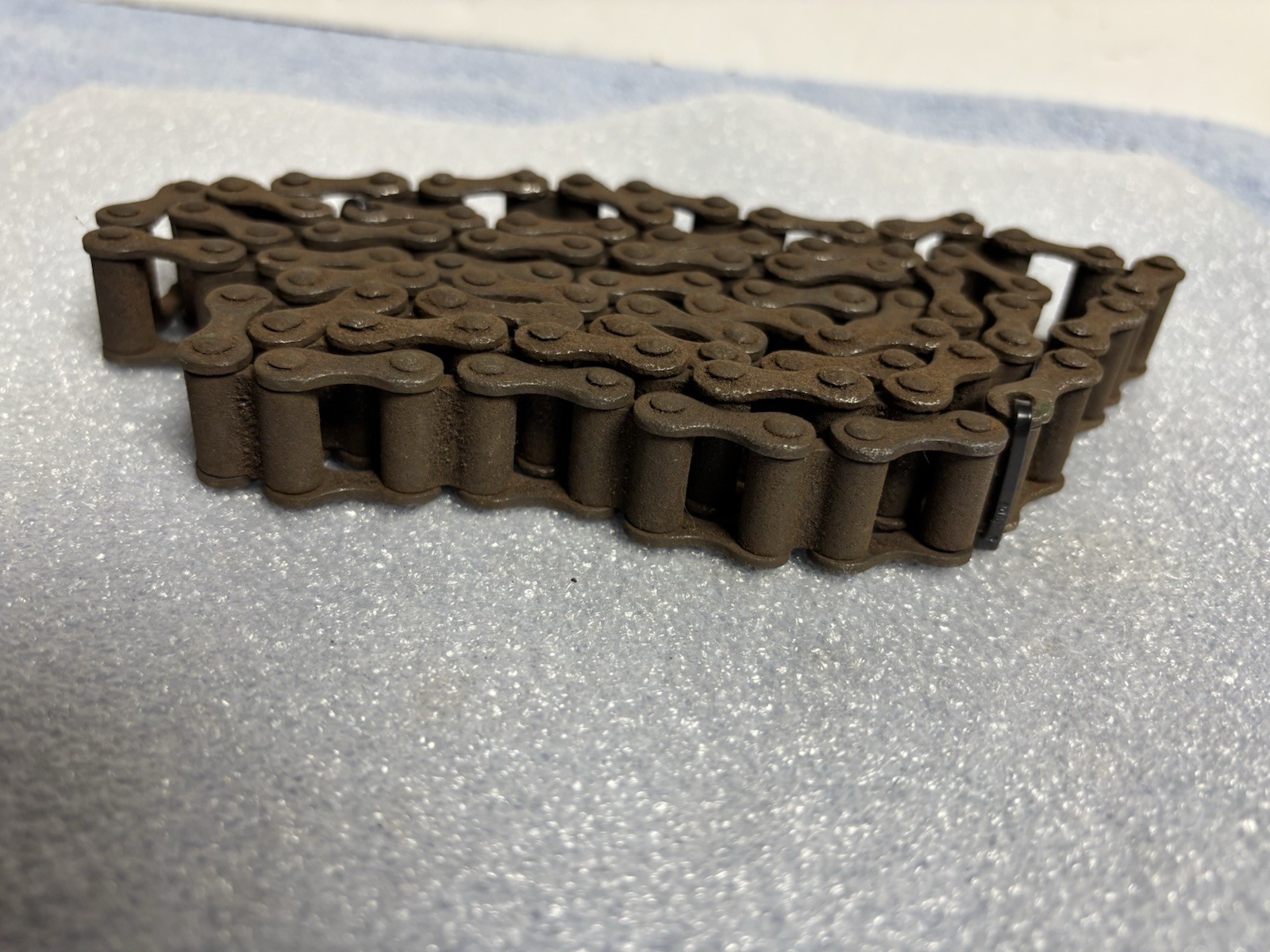 ANTIQUE 1890'S CIRCA 48 LINK 1 PITCH 5/8 BICYCLE BLOCK CHAIN