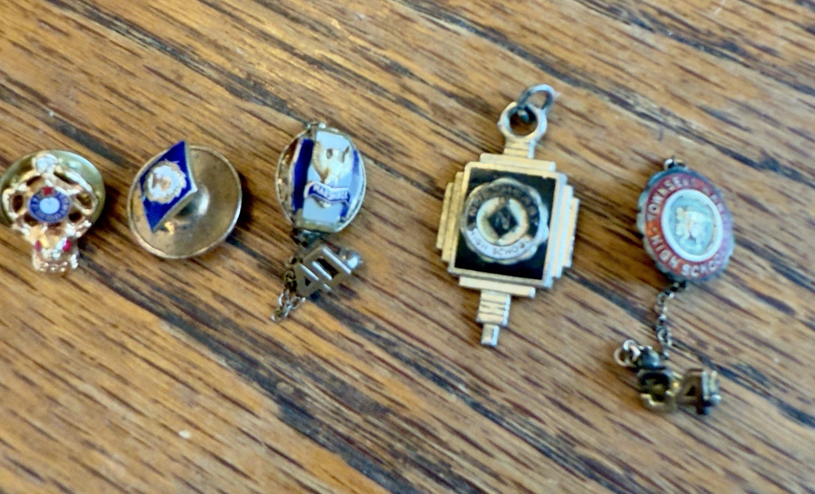 Vintage Lot Of Class Pins 1934 & 1940 Pendant Order Of Elks