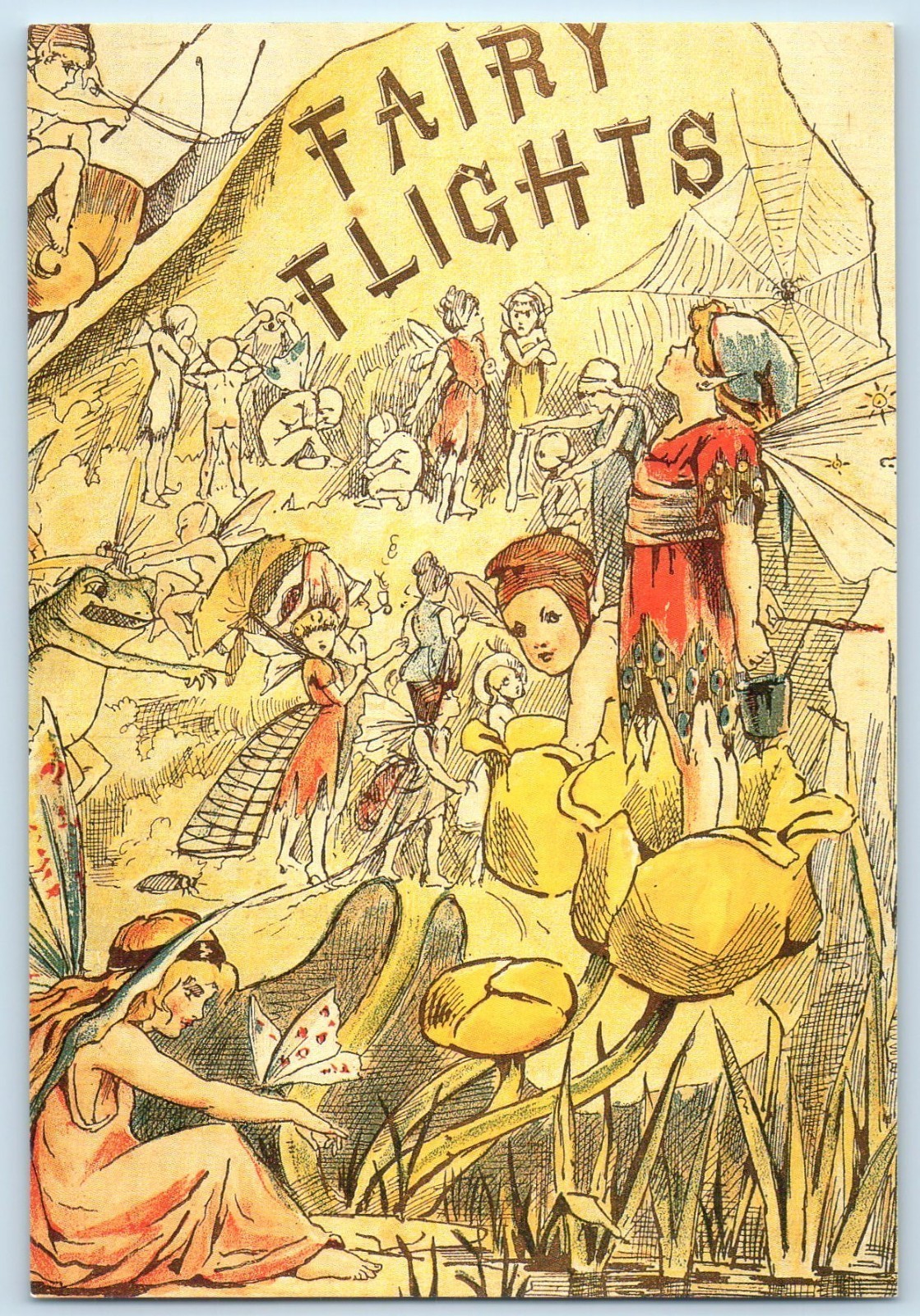 c1910's Fairy Flights Fantasy Japan Felissimo Christmas Museum Antique Postcard c1910's Fairy Flights Fantasy Japan Felissimo Christmas Museum Antique Postcard