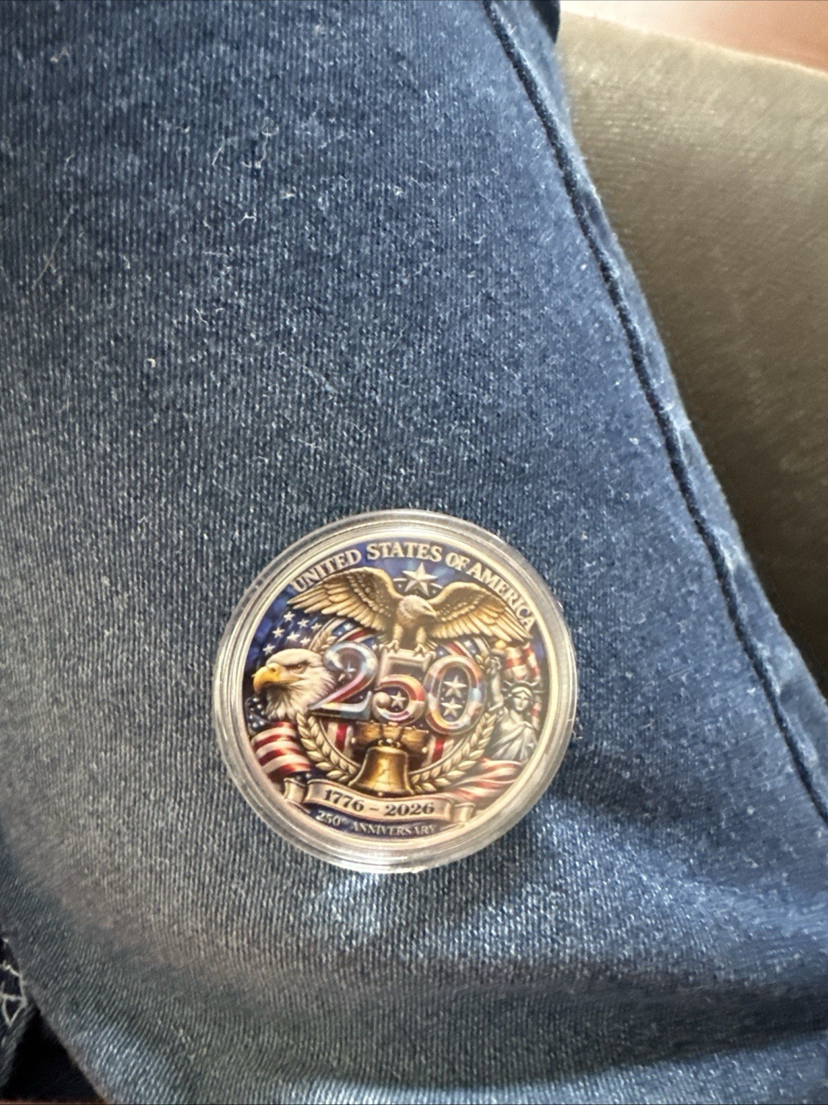 250 Years of Freedom Challenge Coin 1776–2026 USA 3D Raised Patriotic 250 Years of Freedom Challenge Coin 1776–2026 USA 3D Raised Patriotic