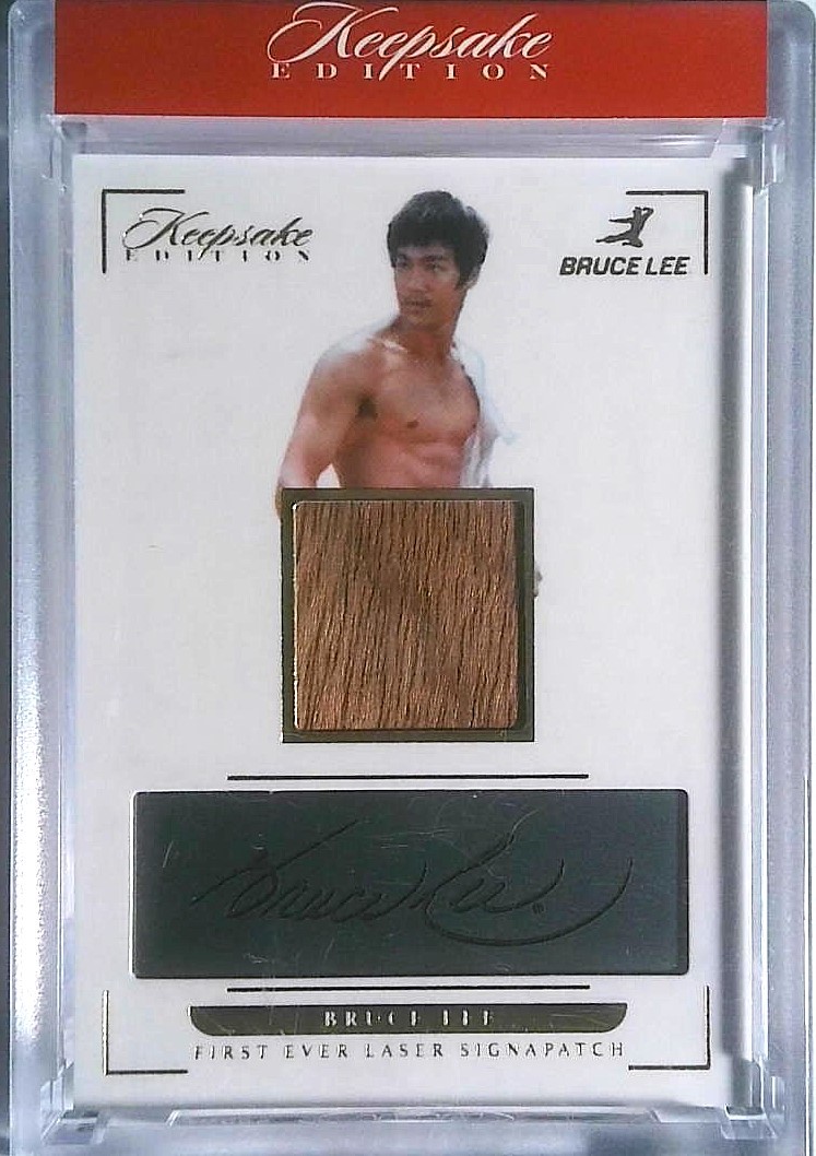 Bruce Lee 2024 Keepsake Edition AUTHENTIC Relic First Ever Laser Signapatch /99