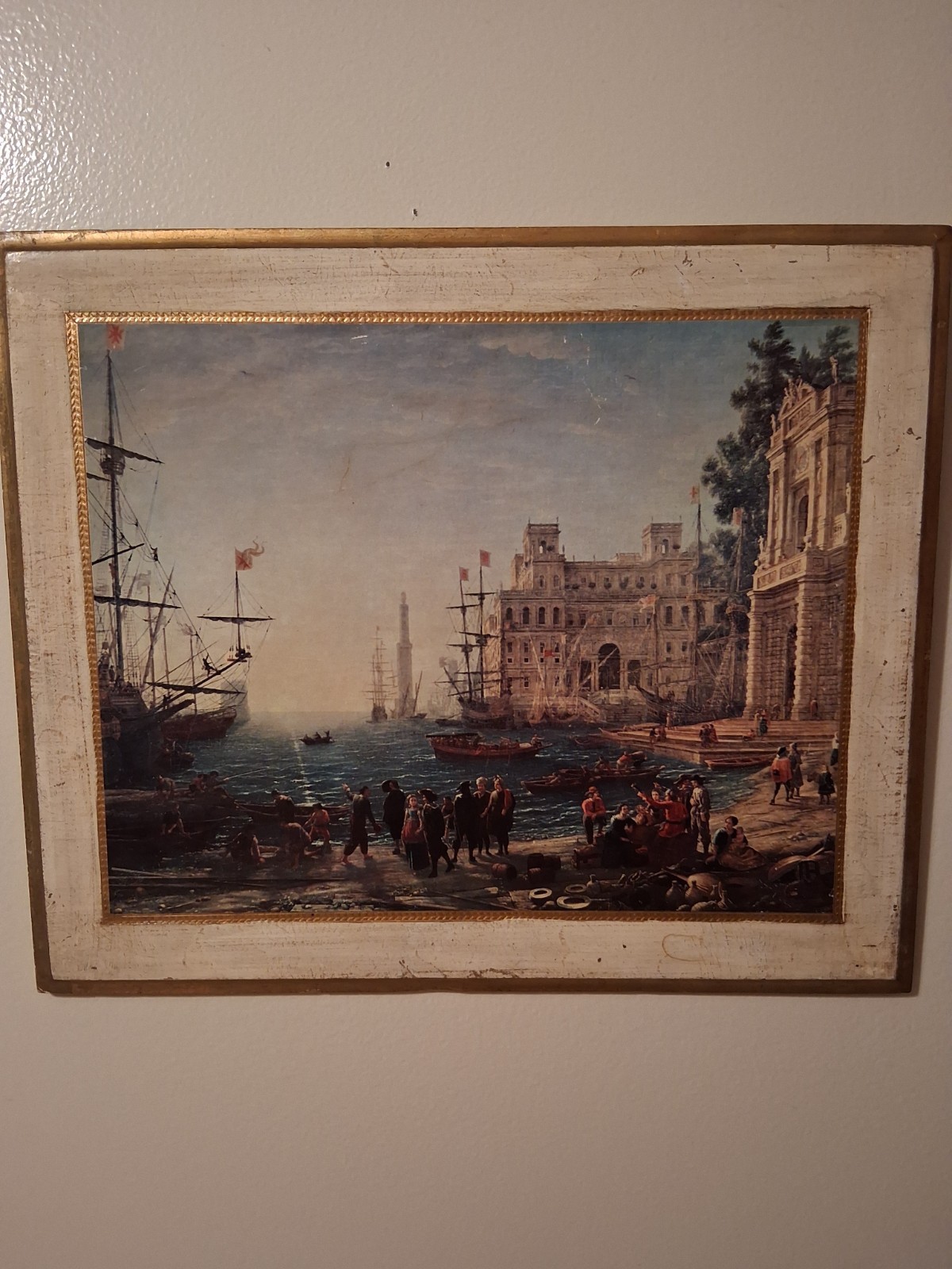 Vintage Italian Wooden Florentine Venice Scene Wall Plaque Made In Italy Vintage Italian Wooden Florentine Venice Scene Wall Plaque Made In Italy