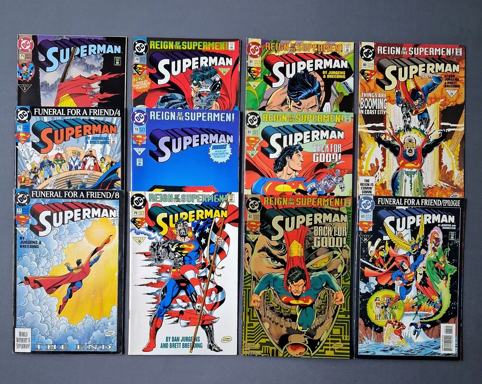 Superman #75-83 + 2 Variants Superman #75-83 + 2 Variants