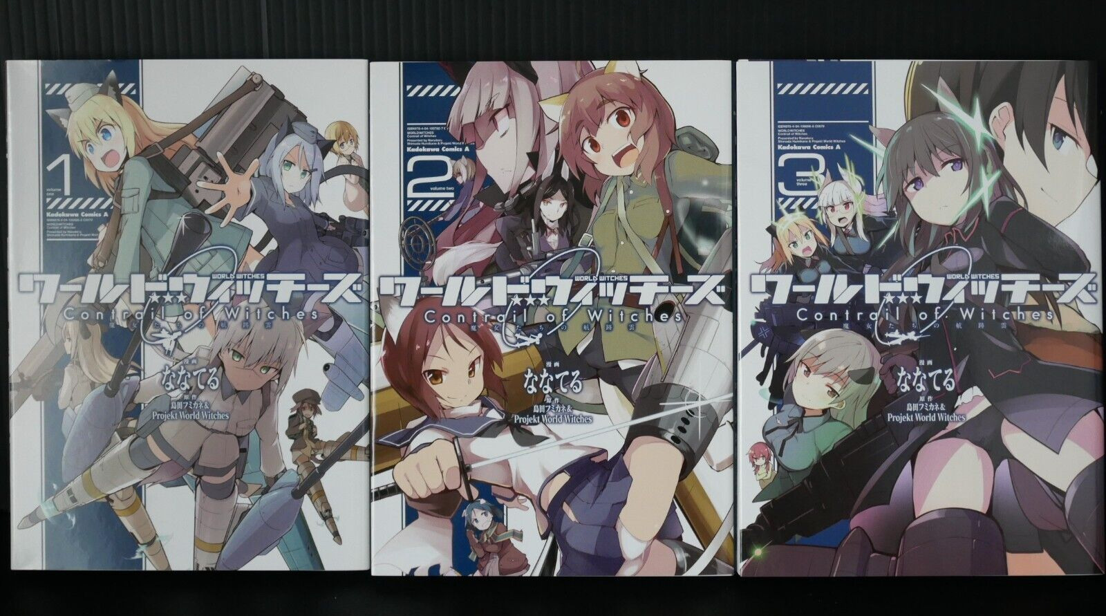 JAPAN Strike Witches manga LOT: World Witches Contrail of Witches 1~3 Comple Set