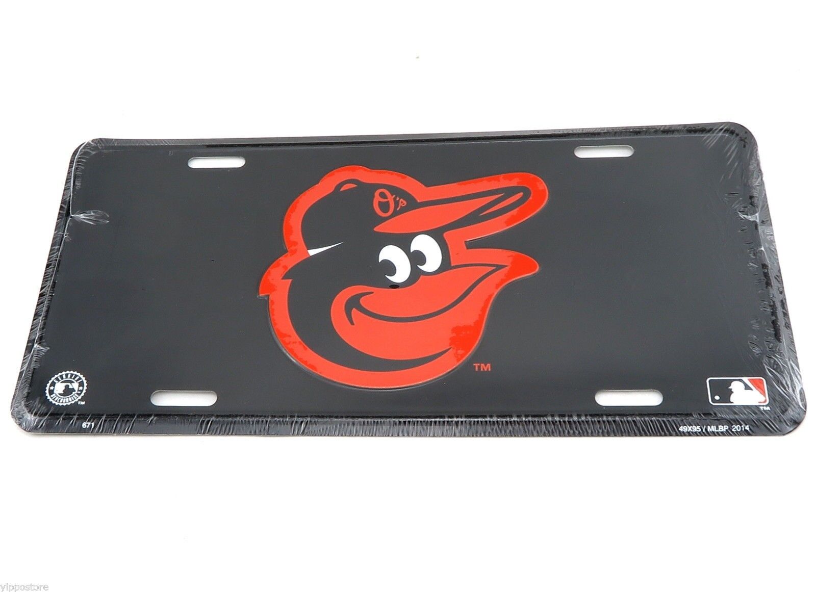 Balitmore Orioles MLB Baseball Licensed Aluminum Metal License Plate Sign Tag
