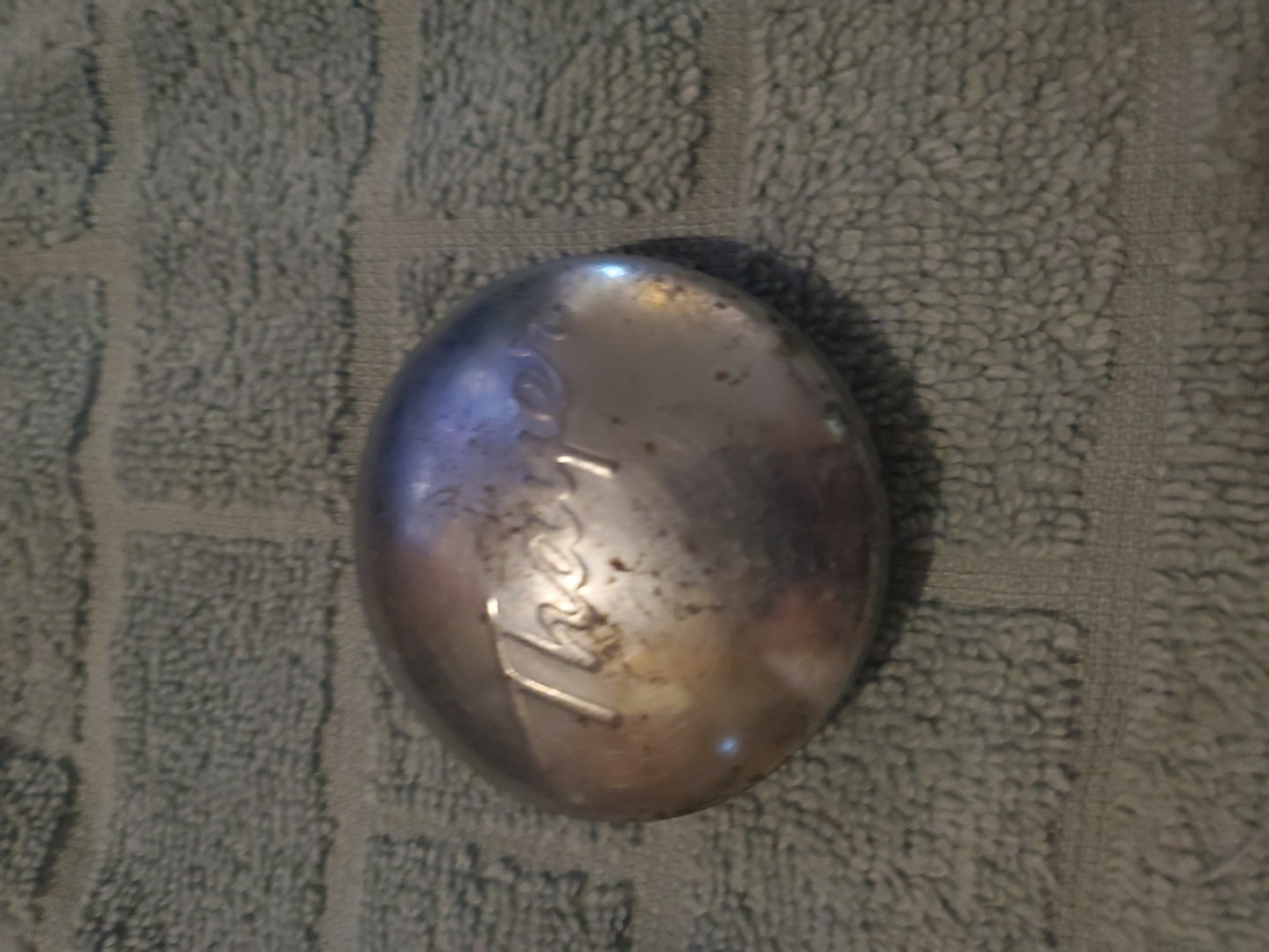Vintage Thayer Baby Buggy Hub Cap 1940s-50s Rare 2 1/2\ Vintage Thayer Baby Buggy Hub Cap 1940s-50s Rare 2 1/2\