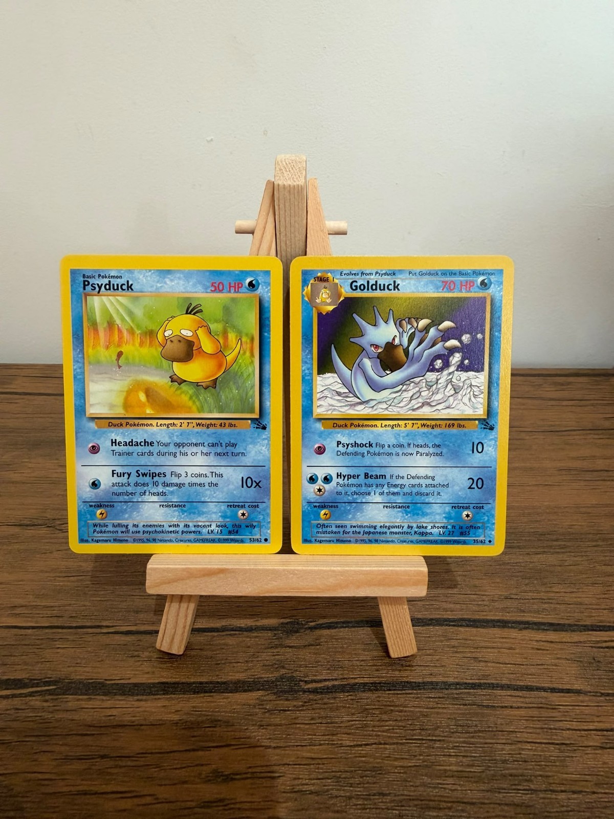 Pokémon TCG | Fossil Evolution Set | Psyduck & Golduck | LP-NM