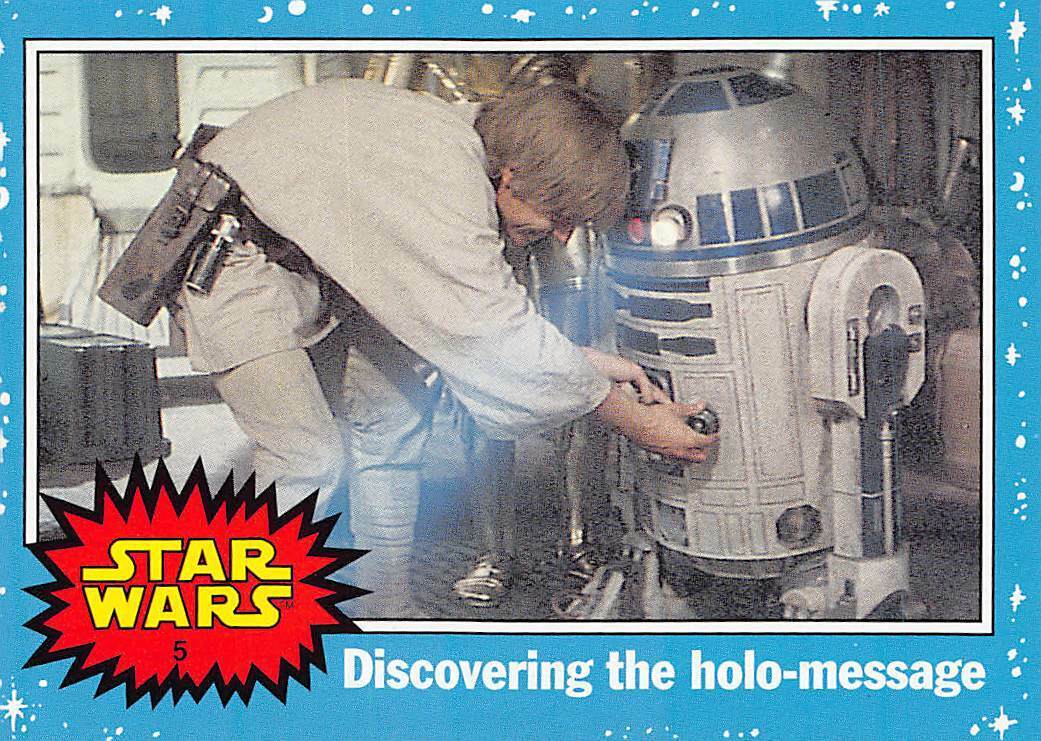 2004 Topps Star Wars Heritage #5 Discovering The Holo Message Luke Skywalker🌟
