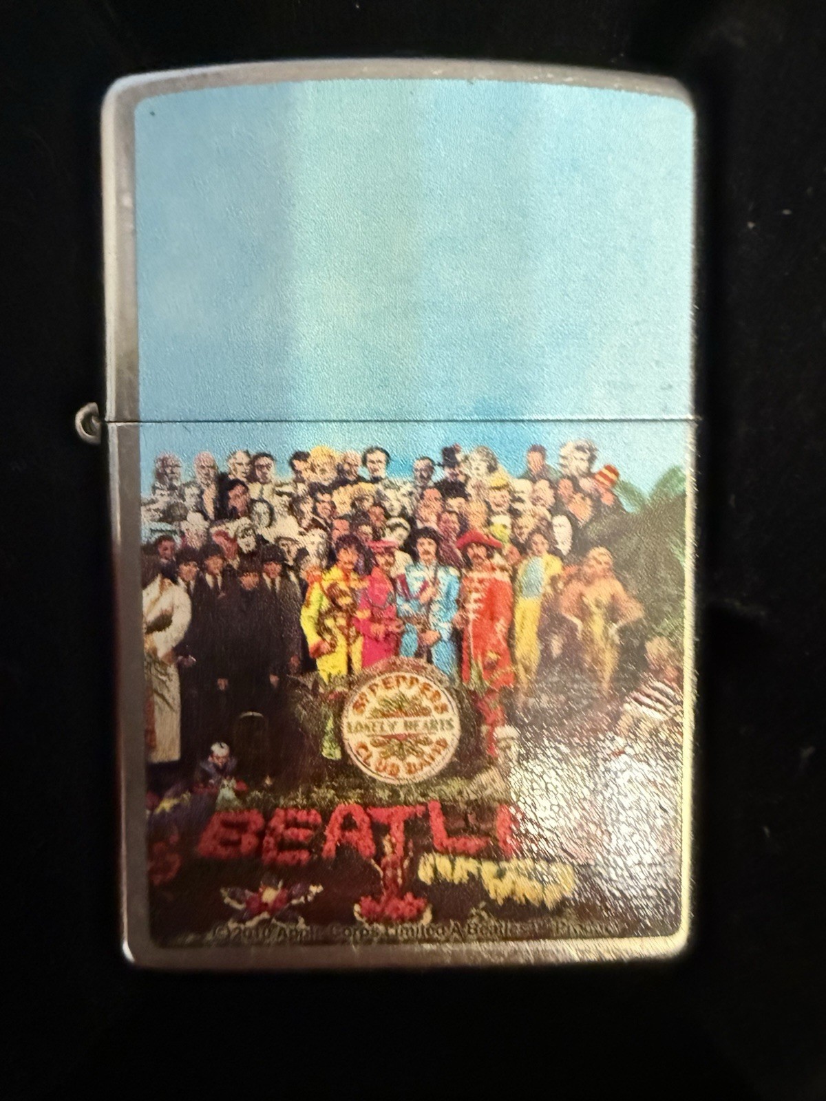 The Beatles Sgt. Peppers Lonely Hearts Club Band Zippo Lighter John Lennon NIB The Beatles Sgt. Peppers Lonely Hearts Club Band Zippo Lighter John Lennon NIB