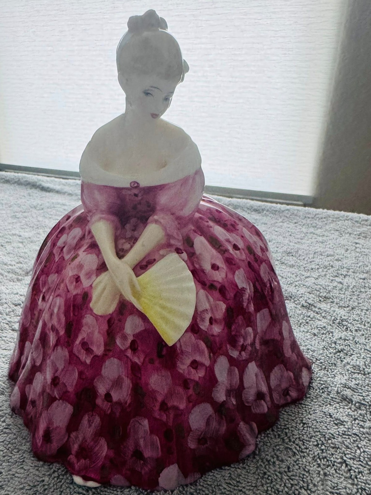 Royal Doulton Victoria Figurine HN2471 Pink Floral Dress Peggy Davies Vintage 7\ Royal Doulton Victoria Figurine HN2471 Pink Floral Dress Peggy Davies Vintage 7\