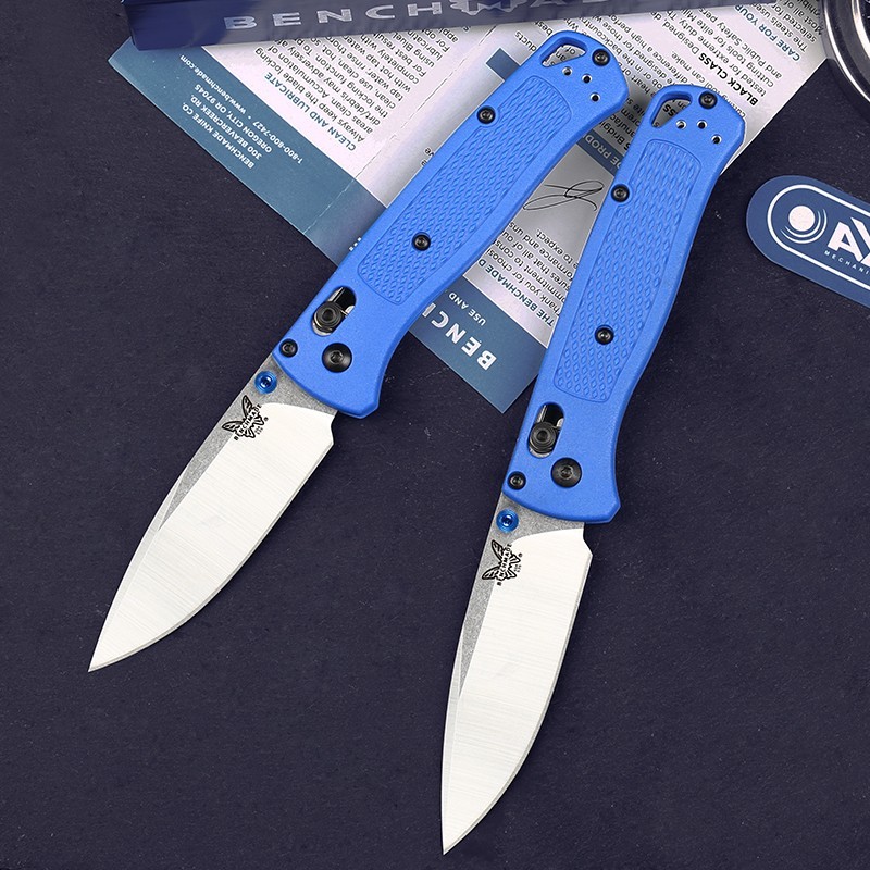 440 Stainless Steel Drop Point Blade Blue Color Nylon Fiber Handle Pocket Knife 440 Stainless Steel Drop Point Blade Blue Color Nylon Fiber Handle Pocket Knife