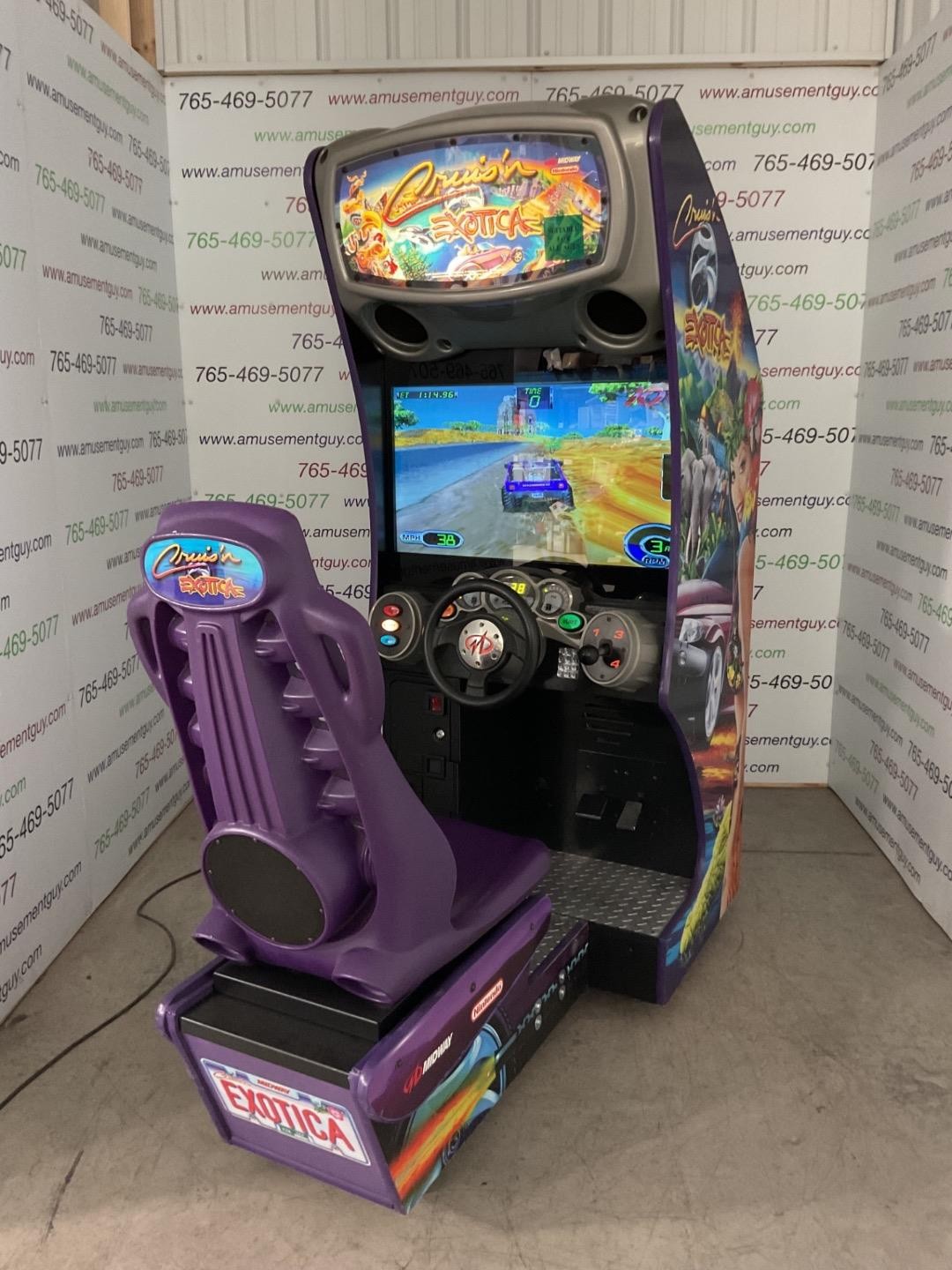 Cruis'N Exotica by Midway COIN-OP Sit-Down Driving Arcade Video Game