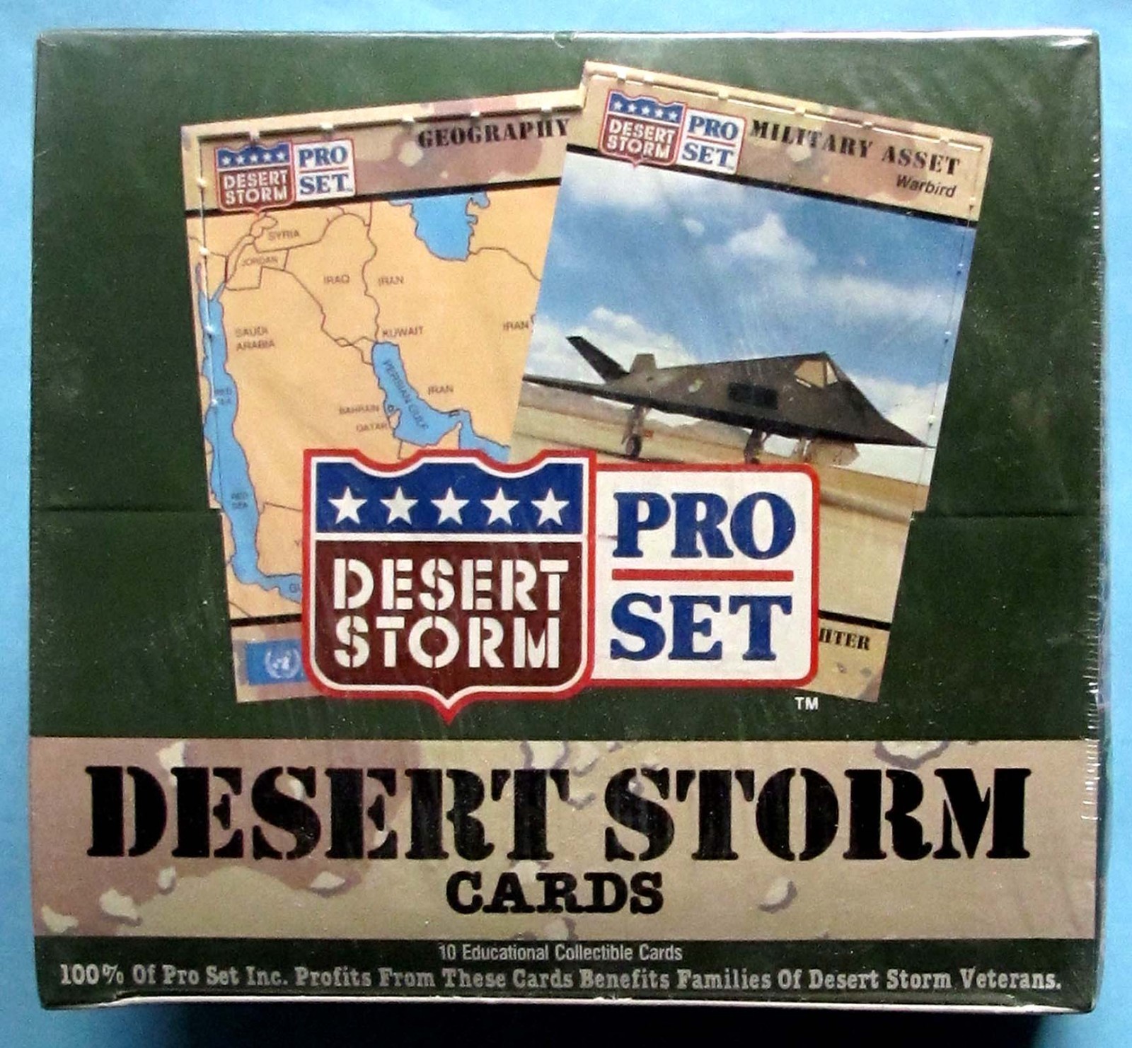 VINTAGE - 1991 - PRO SET - DESERT STORM - FACTORY SEALED BOX - 36 COUNT