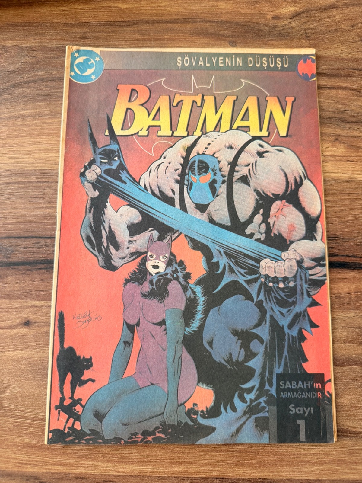 Batman Knightfall #1 Turkish Sabah Newspaper Promo Bane DC Comic Rare Batman Knightfall #1 Turkish Sabah Newspaper Promo Bane DC Comic Rare