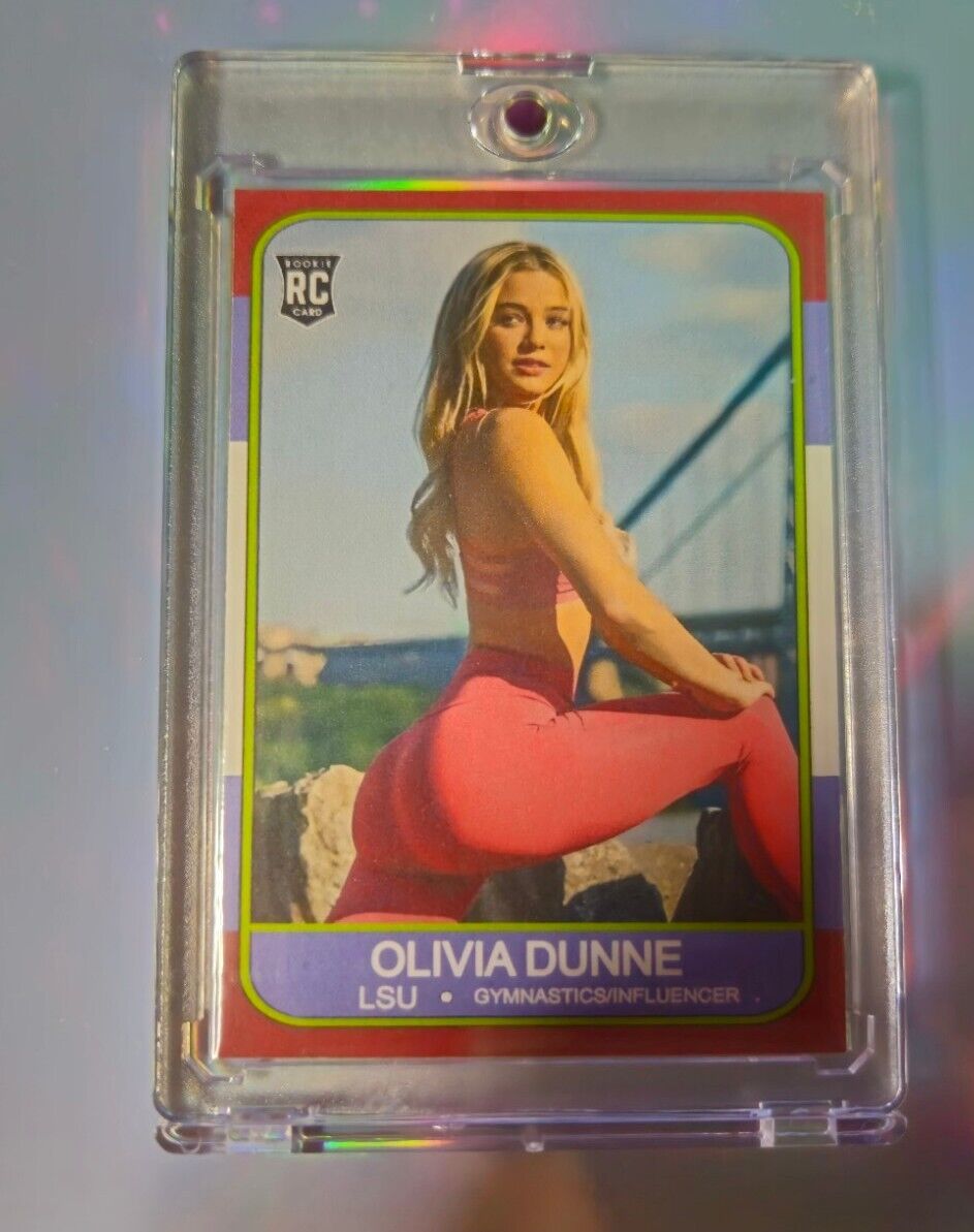 Olivia Dunne 1986/87 Fleer STYLE Card RC LSU Tigers + W/ One Touch Incl.