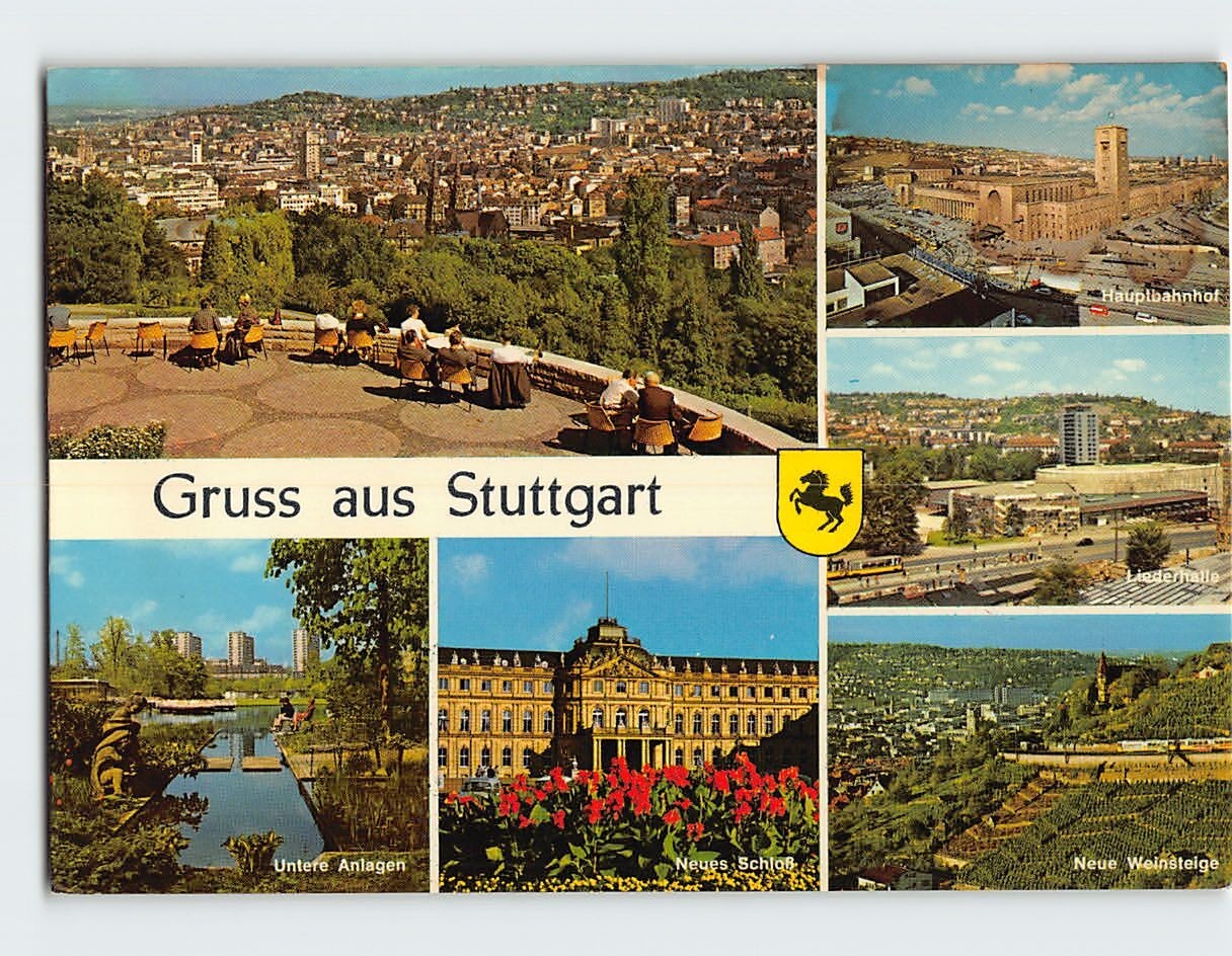 Postcard Greetings from Stuttgart Germany - Multiple Views Postcard Greetings from Stuttgart Germany - Multiple Views