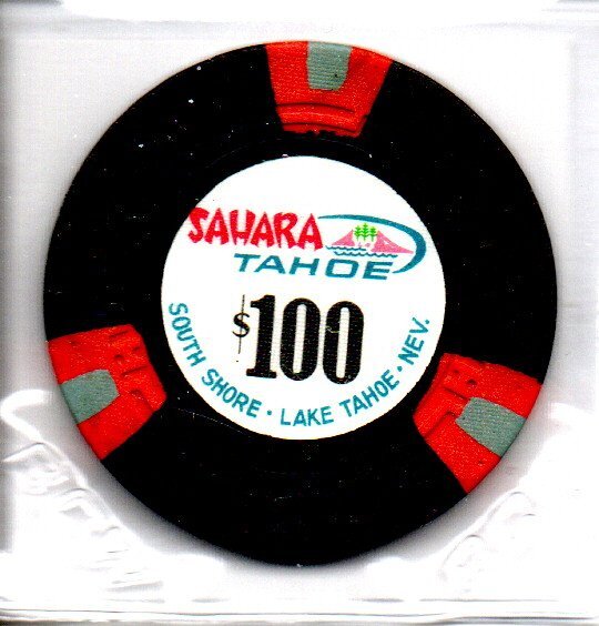 Sahara Tahoe Casino Lake Tahoe Nevada 100 Dollar Gaming Chip as pictured Sahara Tahoe Casino Lake Tahoe Nevada 100 Dollar Gaming Chip as pictured