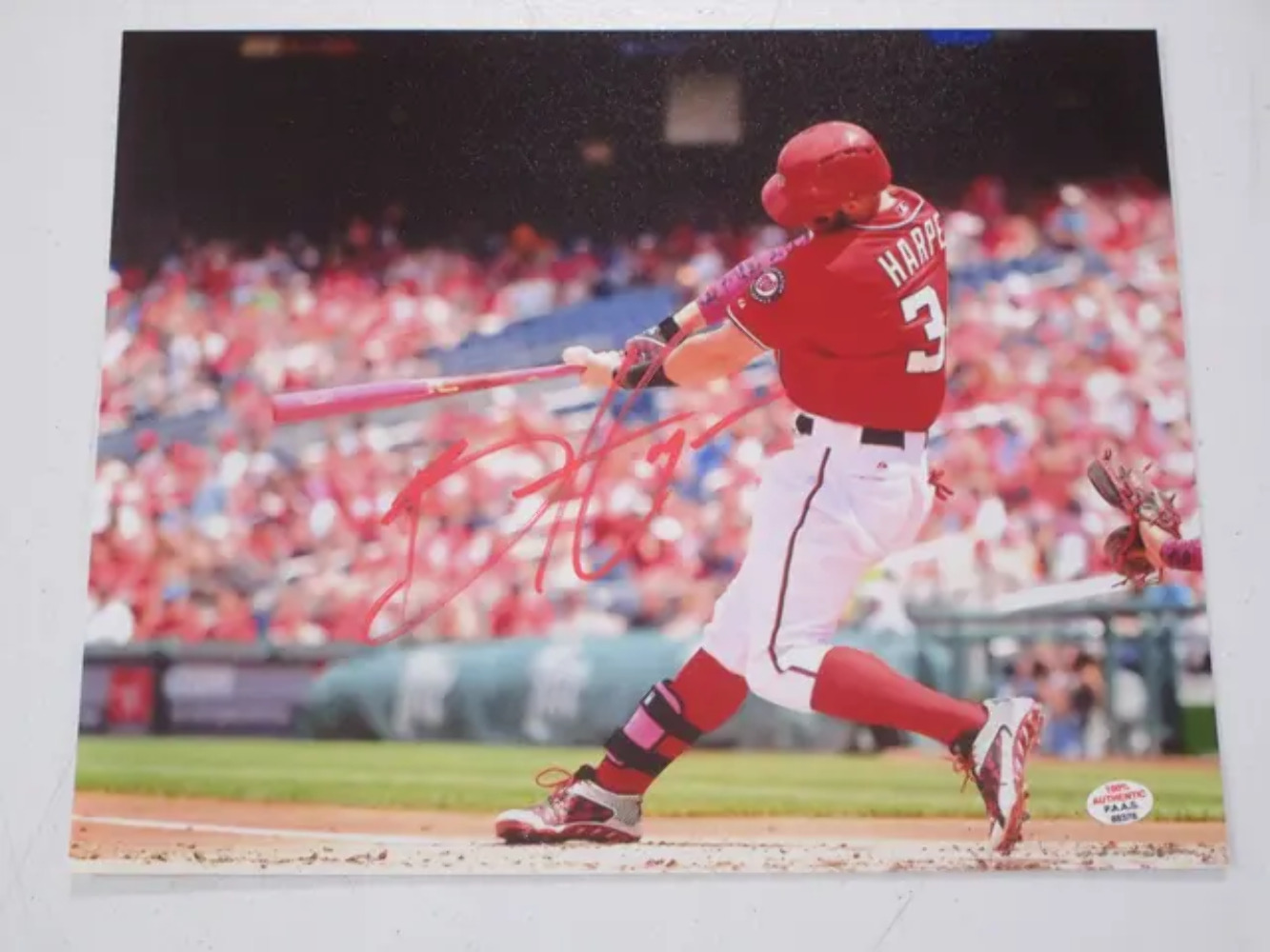 Bryce Harper of the Washington Nationals signed autographed 8x10 photo PAAS COA