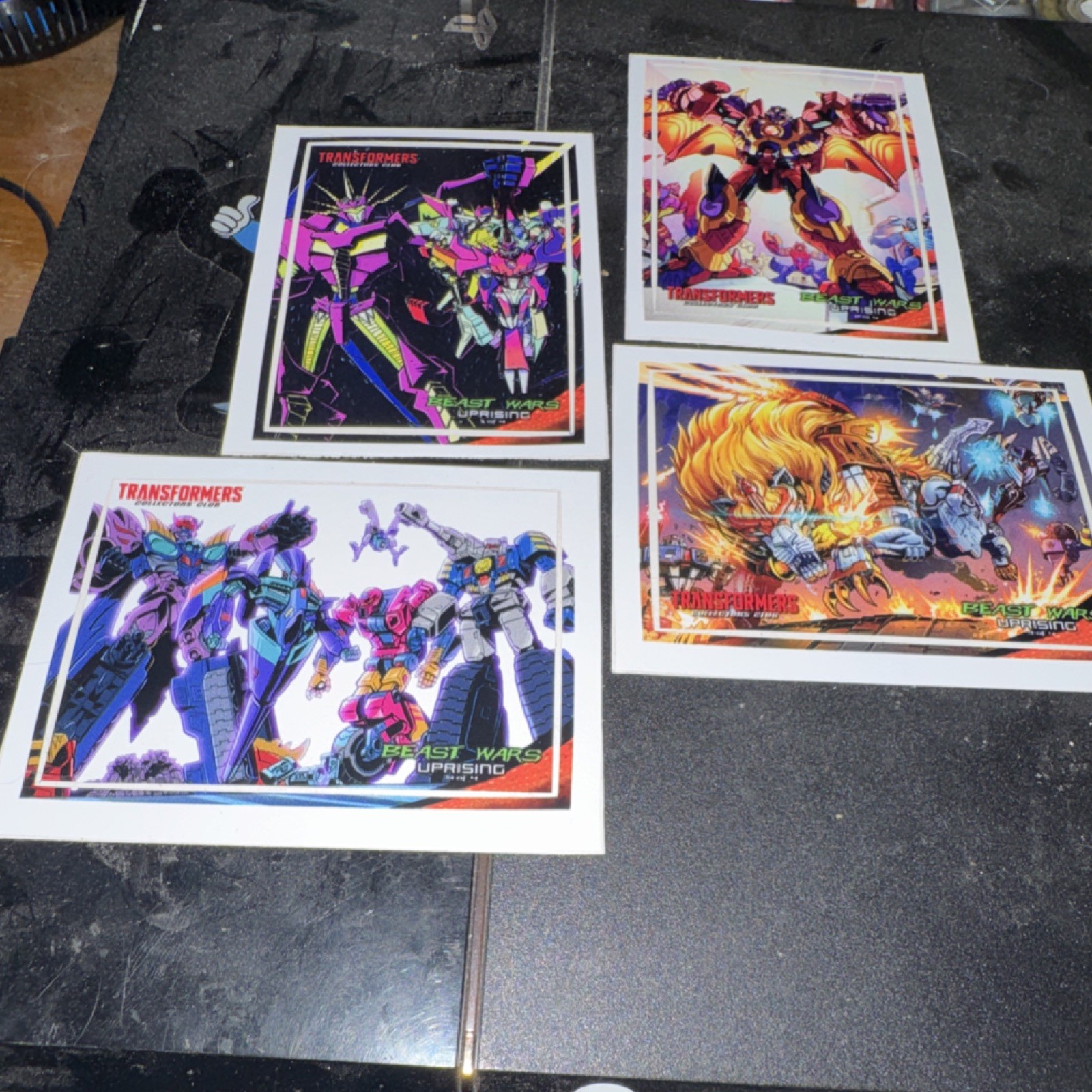 Transformers Beast Wars Uprising Complete Art Print Set 5 BotCon 2016 TFCC Rare